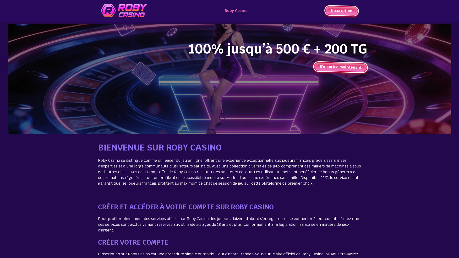 Screenshot of roby-casino5.com