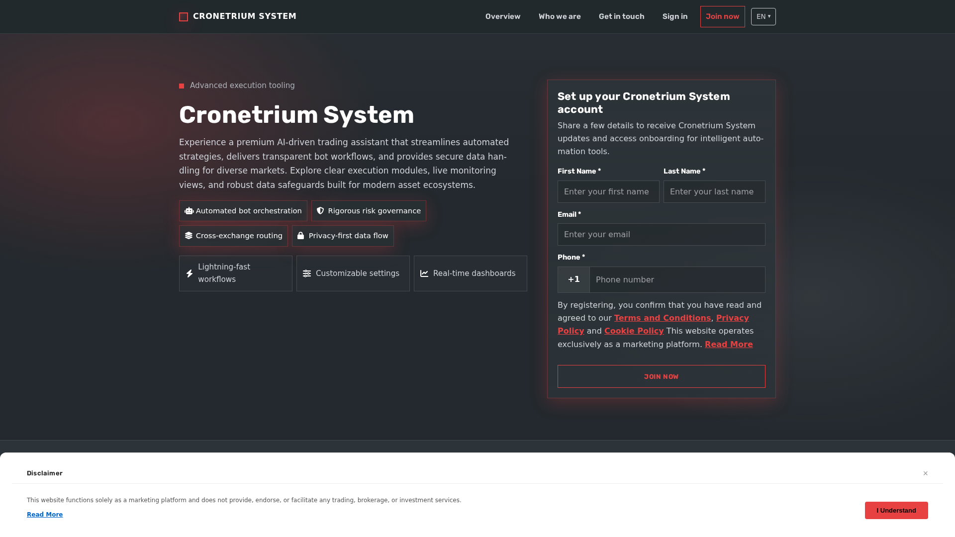 Screenshot of cronetrium-system-tech.com