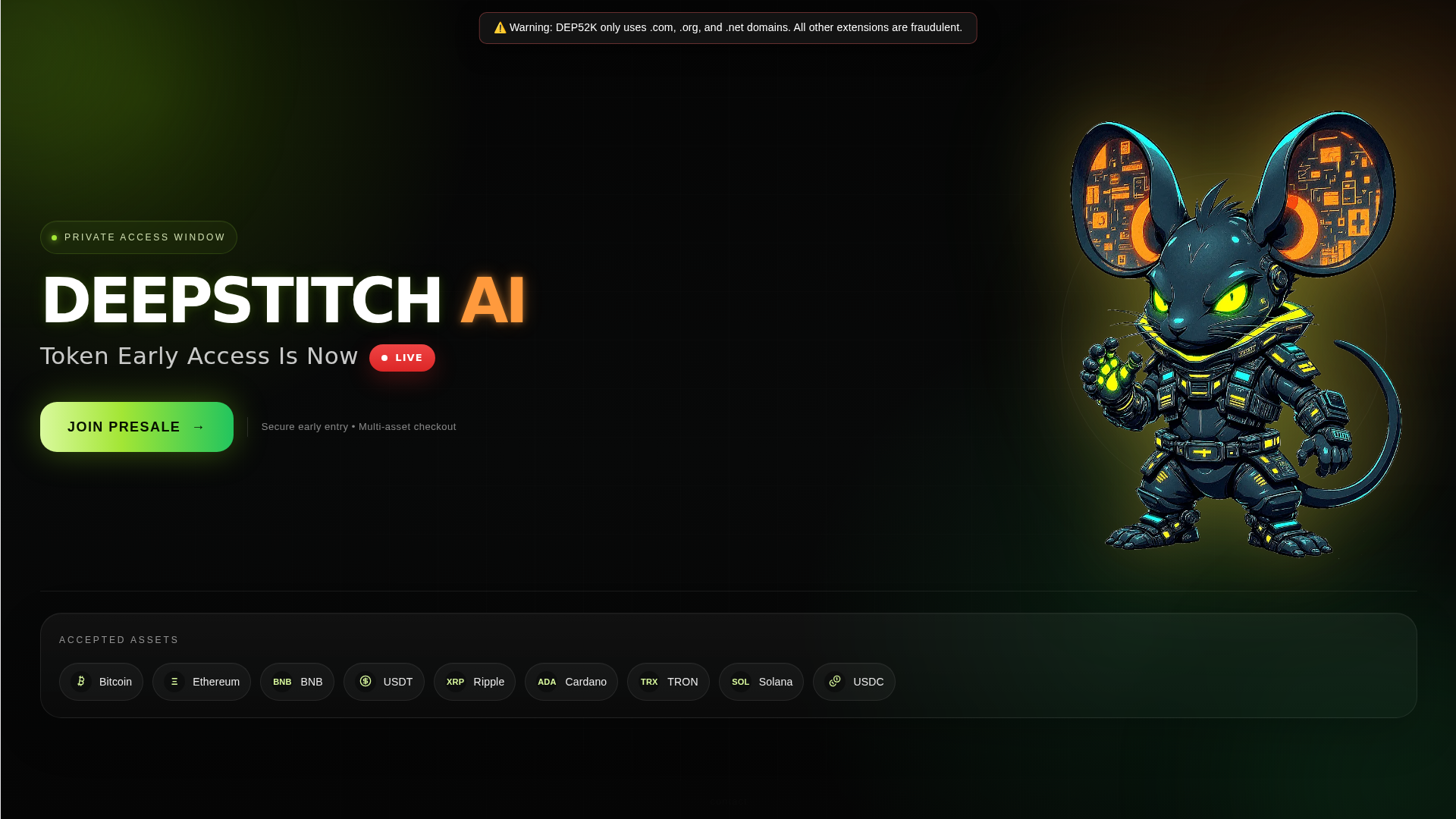 Screenshot of dep52k.com