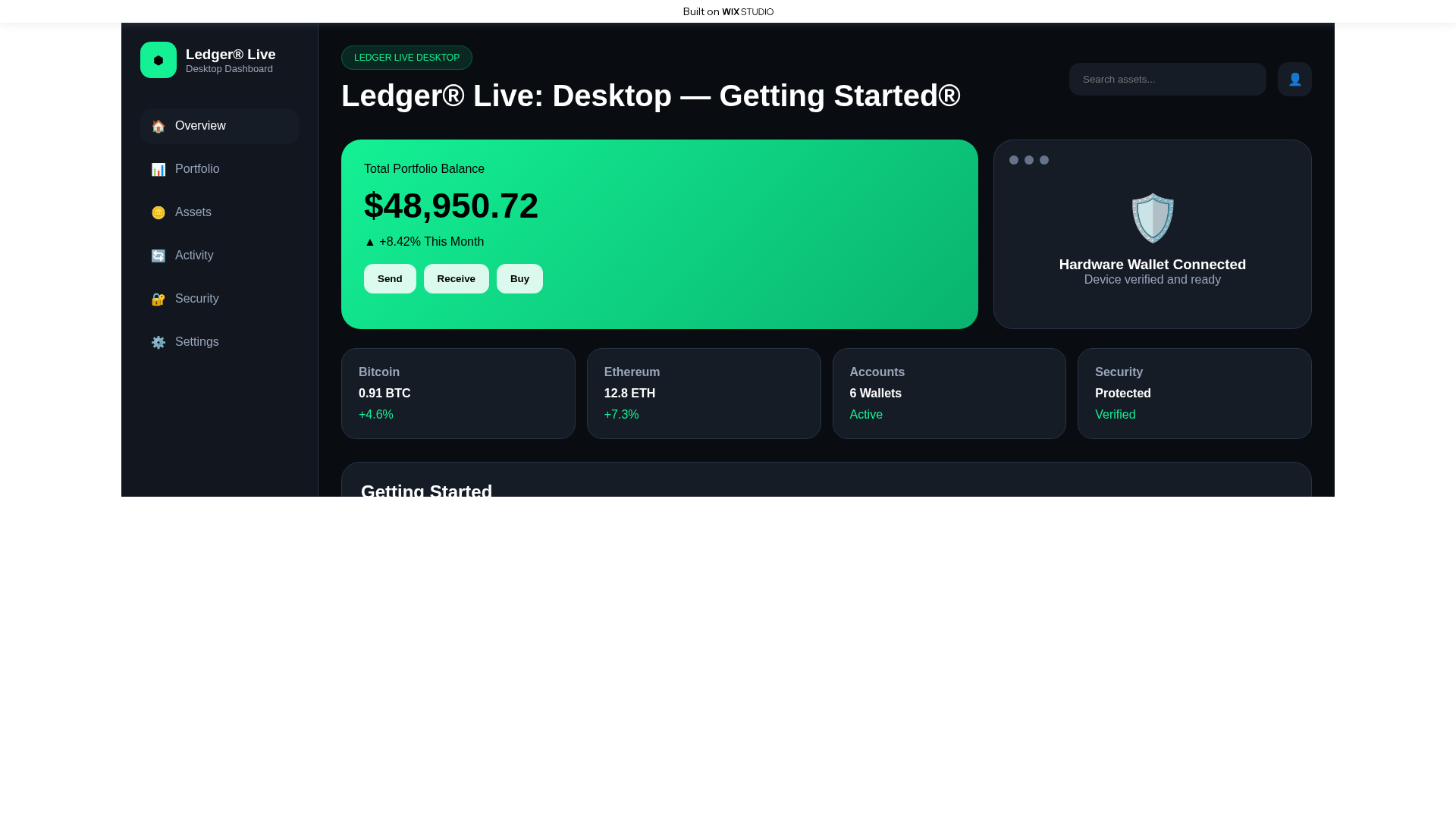 Screenshot of knowledge-ledgr.wixstudio.com