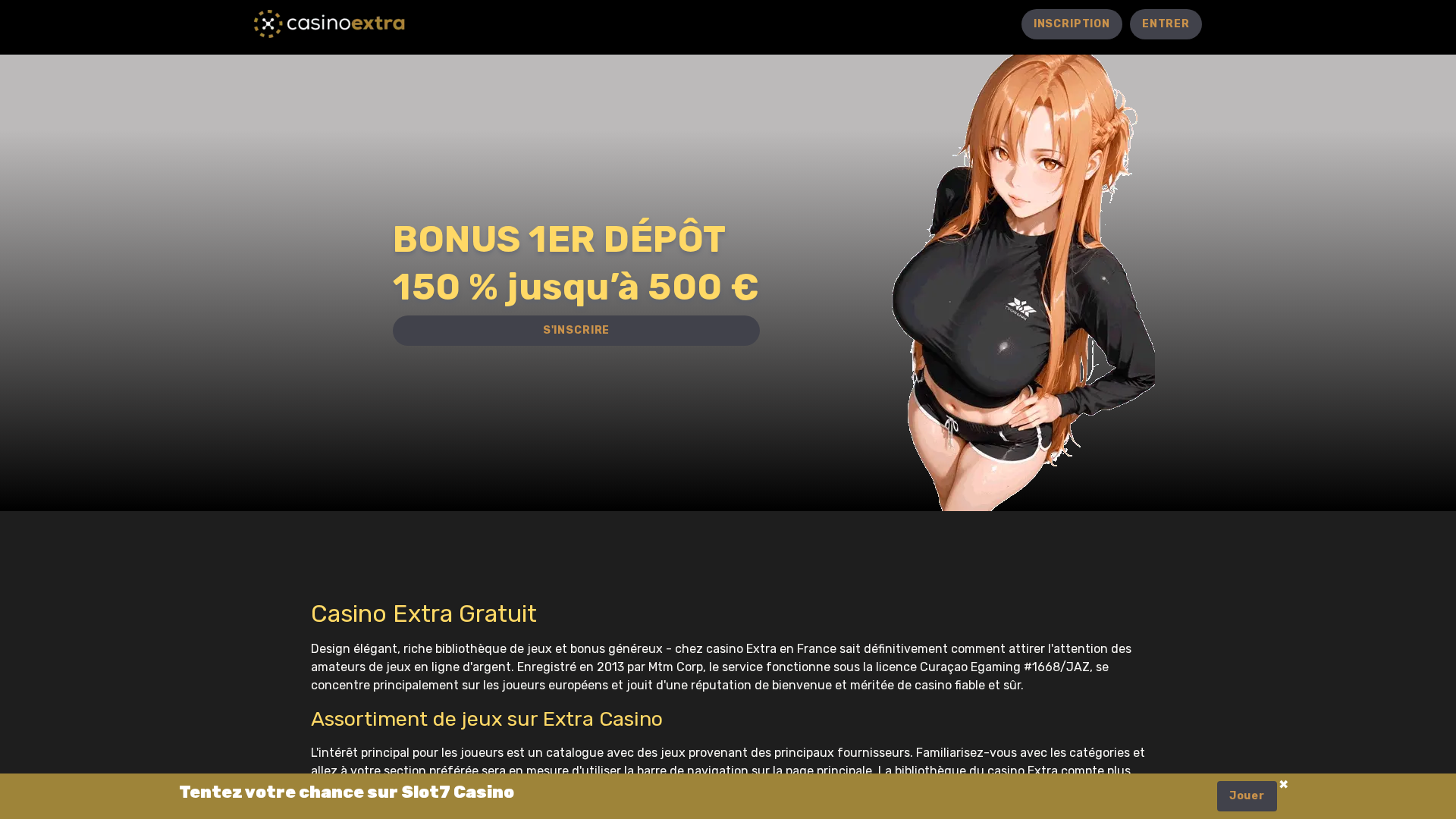 Screenshot of extra-casino-slot.com