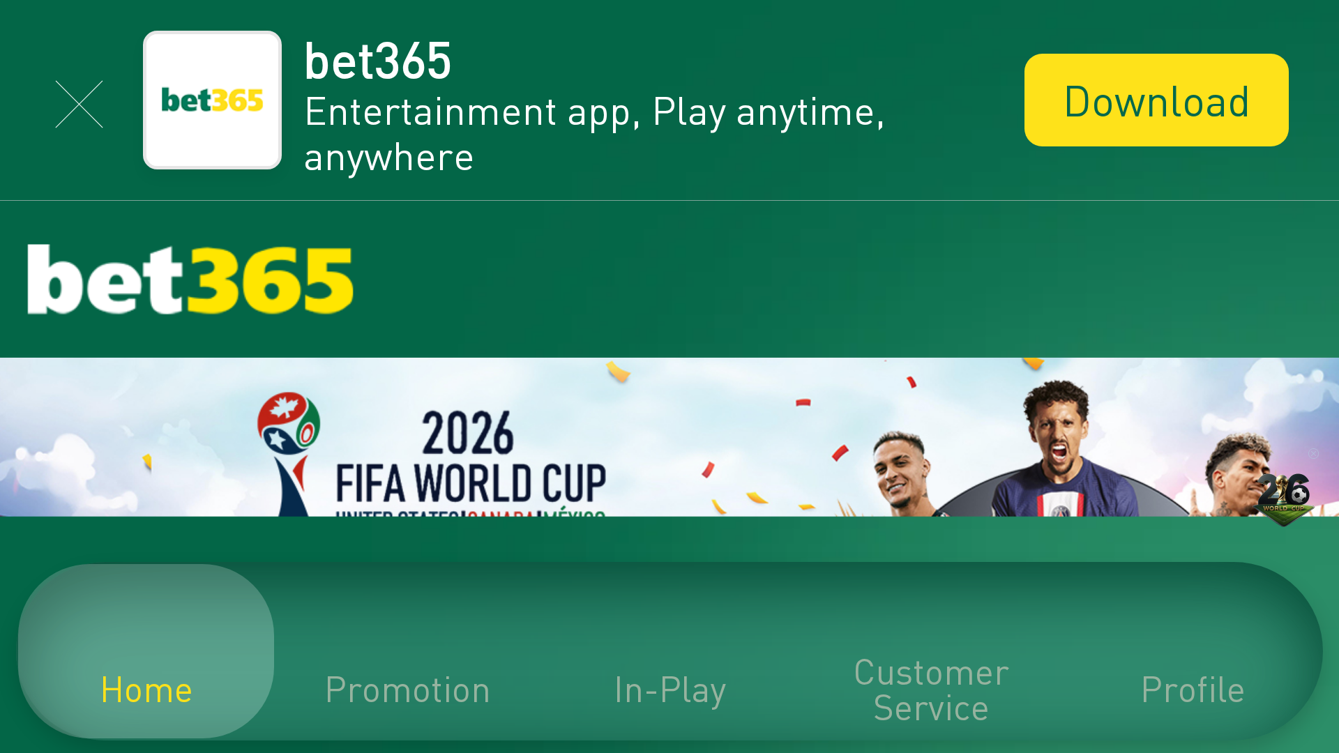 Screenshot of m.365bet277.com