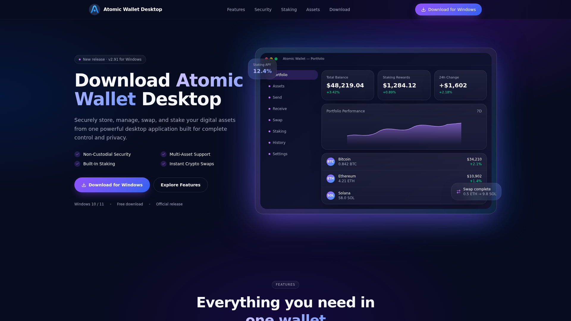Screenshot of atomicdesktopinstaller.xyz