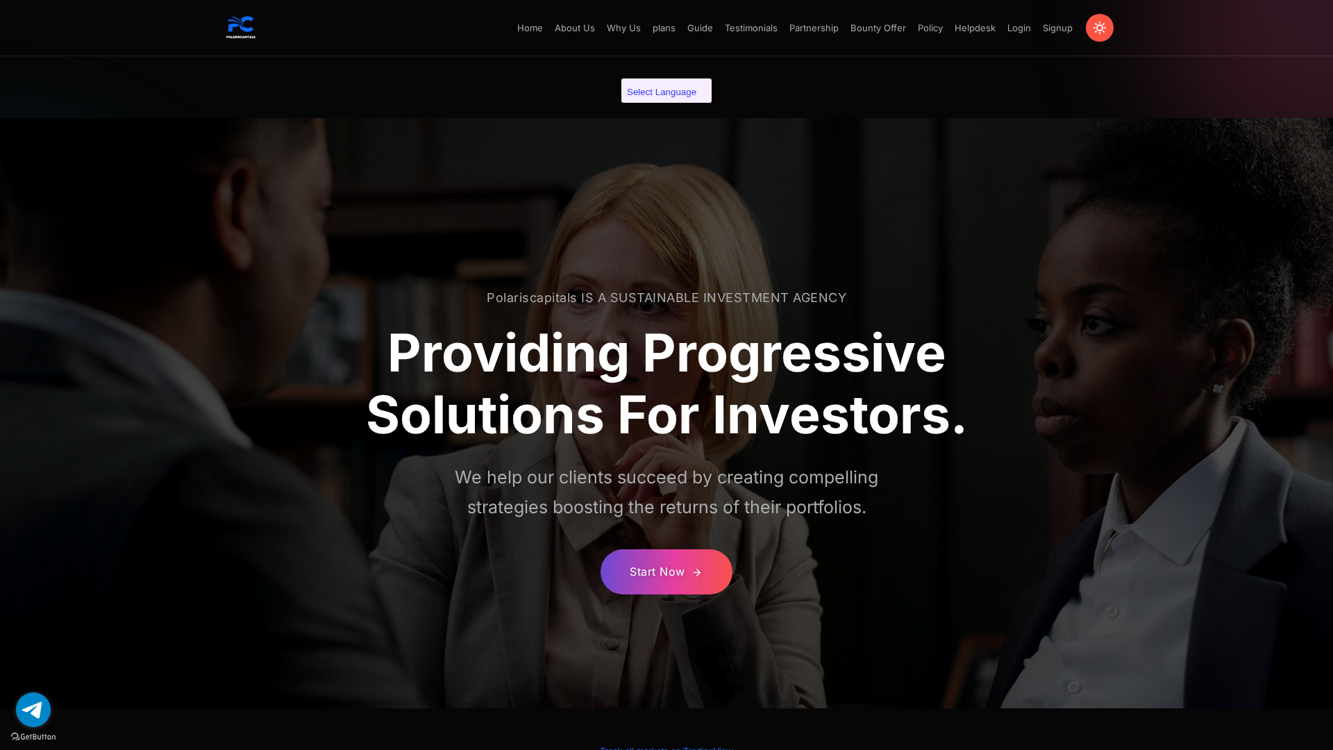 Screenshot of polariscapital.online