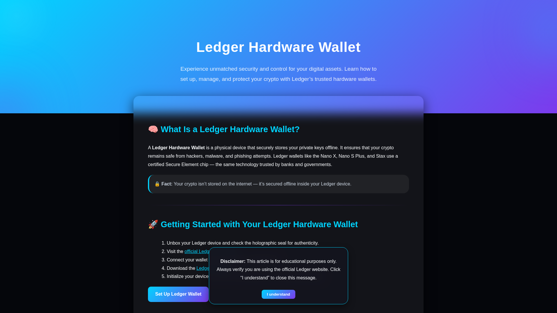 Screenshot of ledge-live-hardware.pages.dev