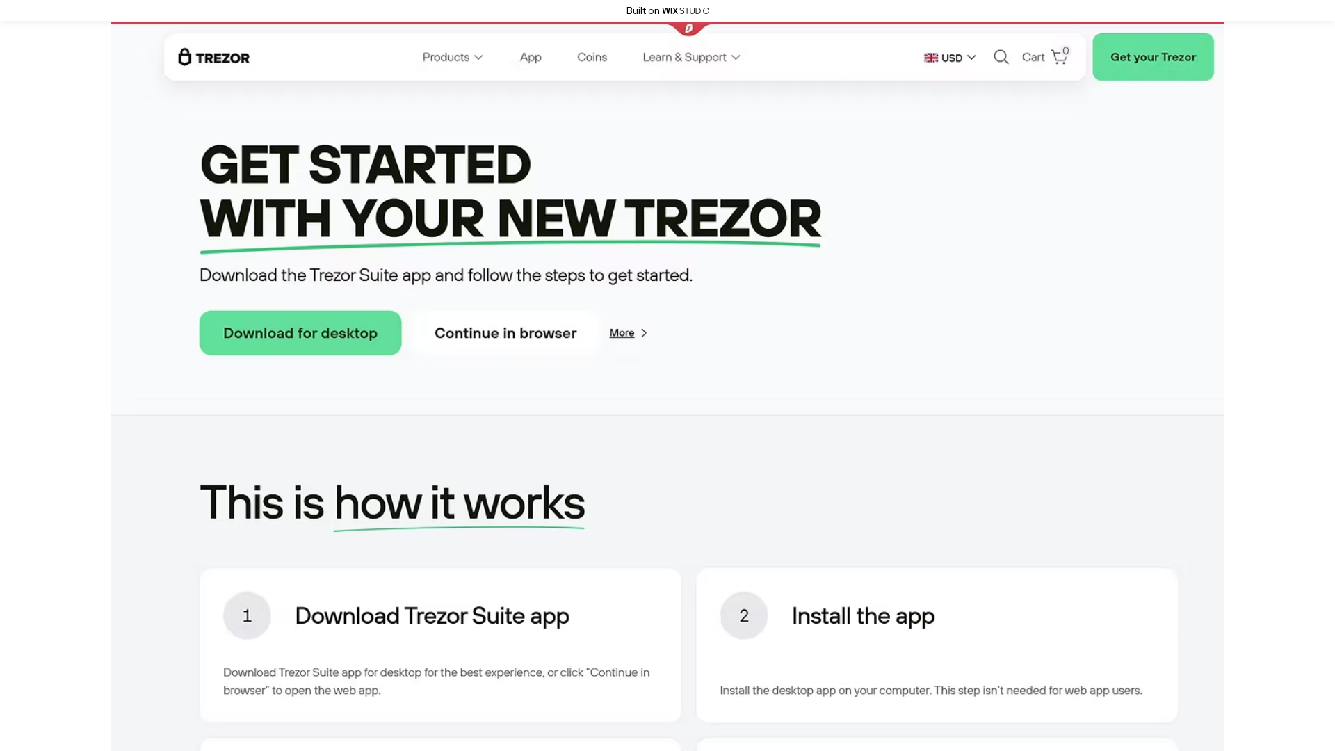 Screenshot of trexo-io-startapps.wixstudio.com