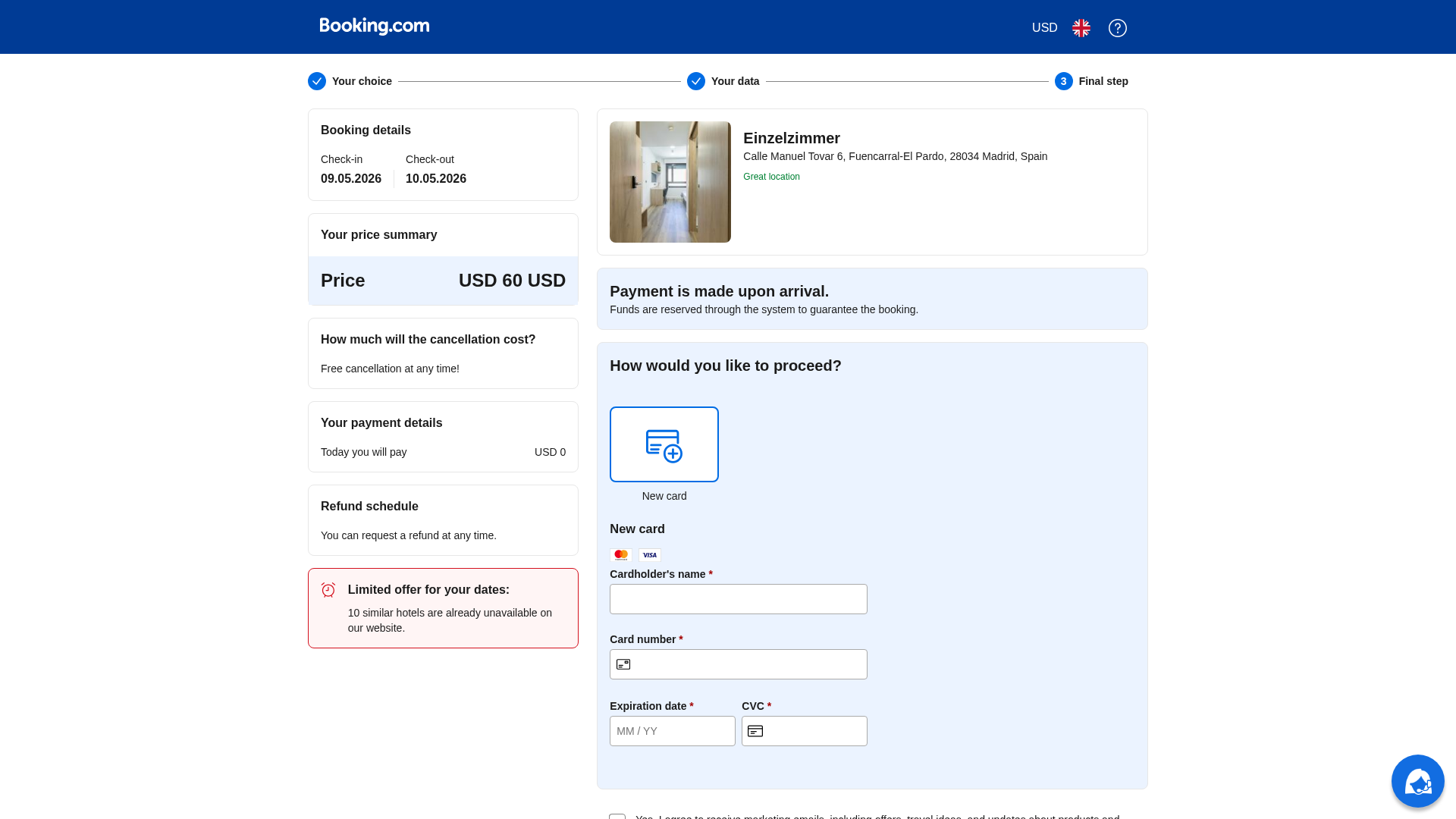 Screenshot of booking.com-conflrm-apart-spain.com
