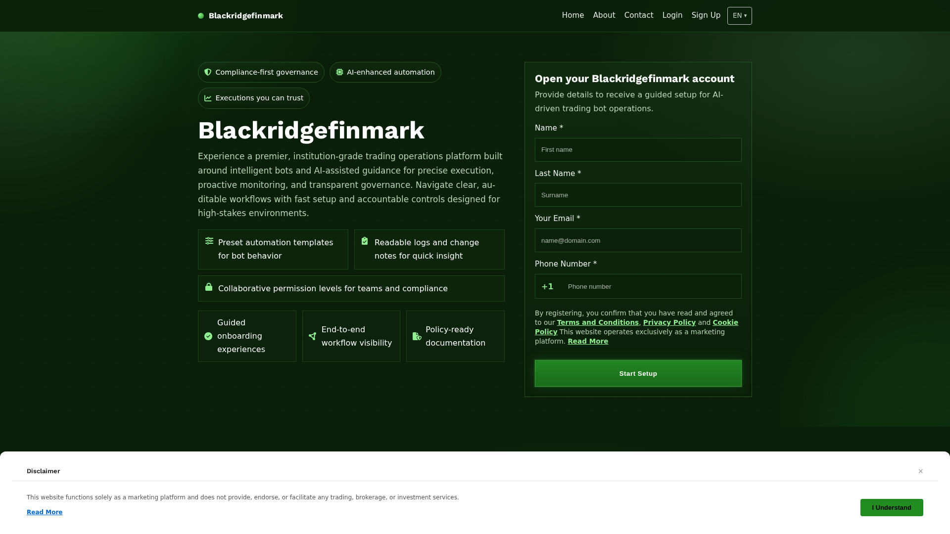 Screenshot of blackridgefinmark.pro