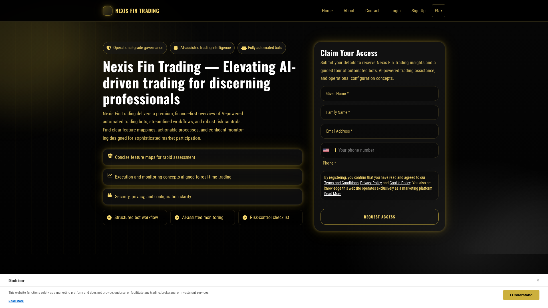 Screenshot of nexisfintrading-tech.com