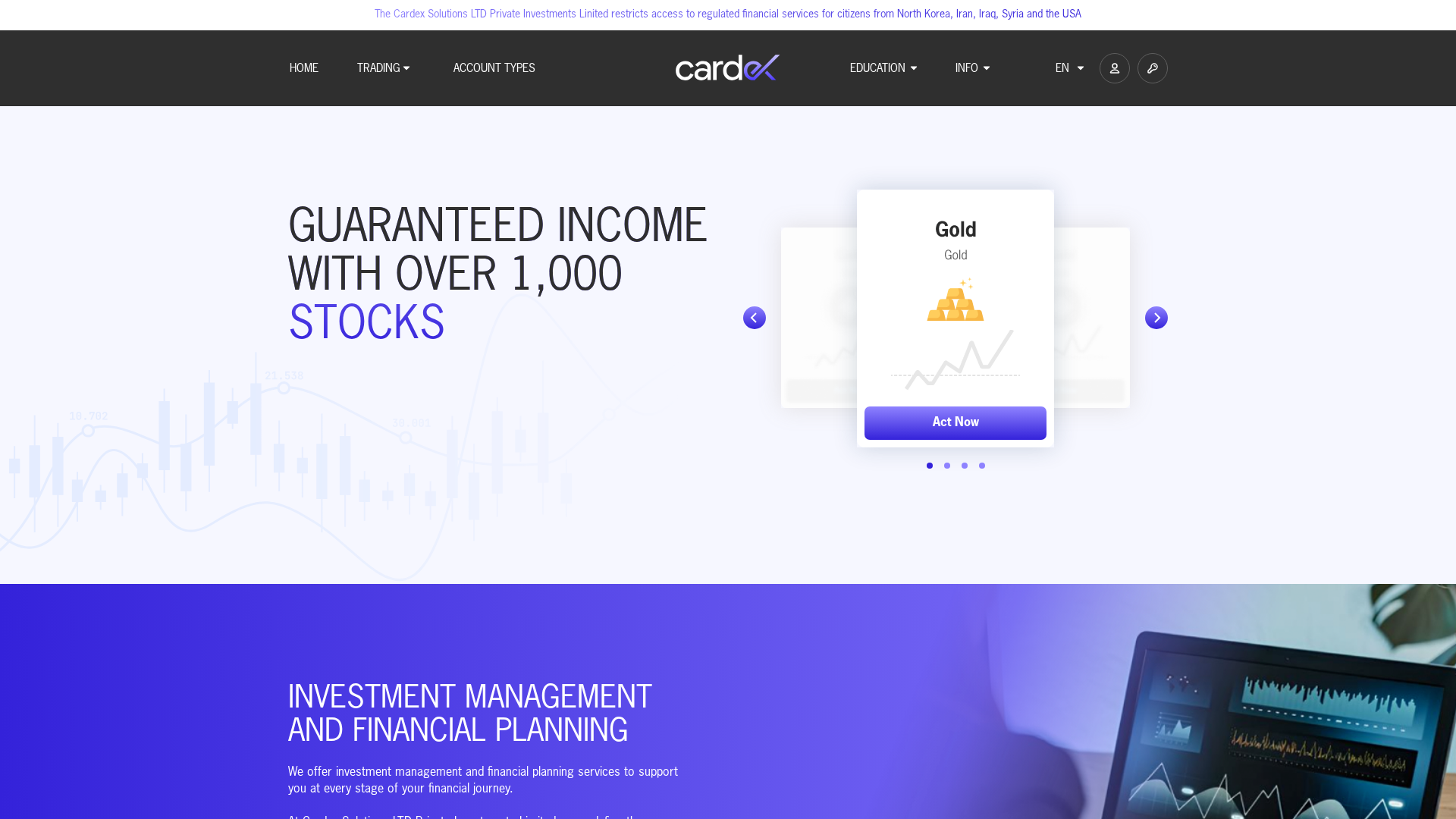 Screenshot of cardex-lim.com