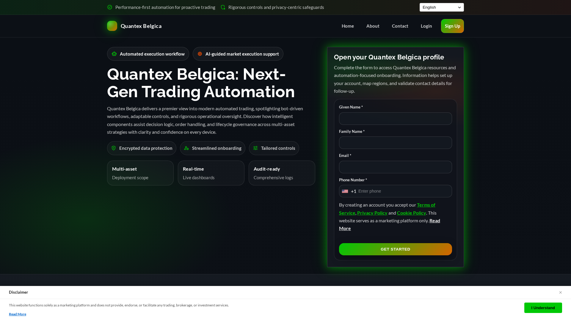 Screenshot of quantexbelgica.digital