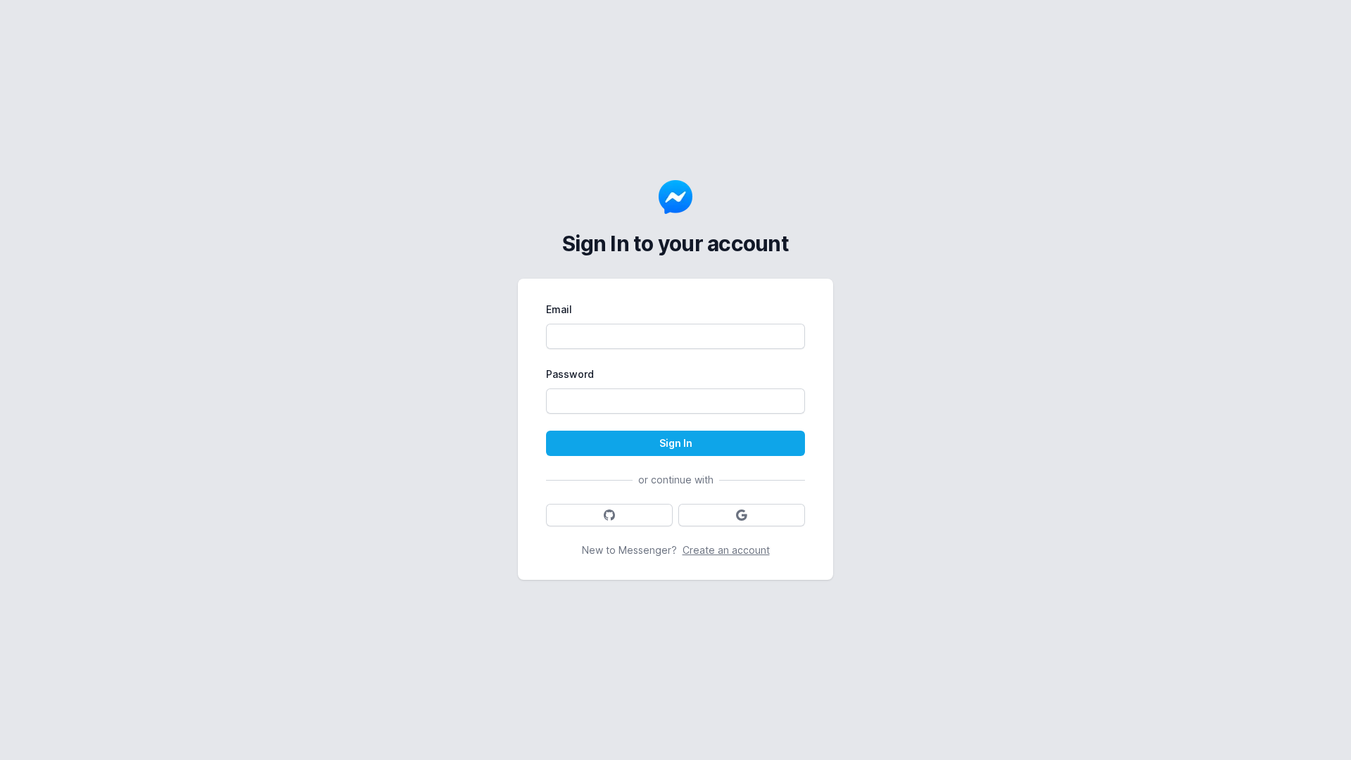 Screenshot of messenger-clone-three.vercel.app
