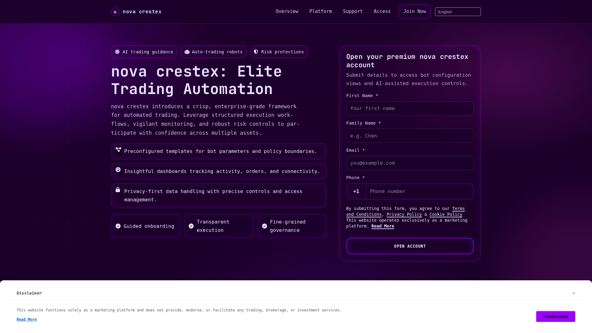 Screenshot of novacrestex.digital
