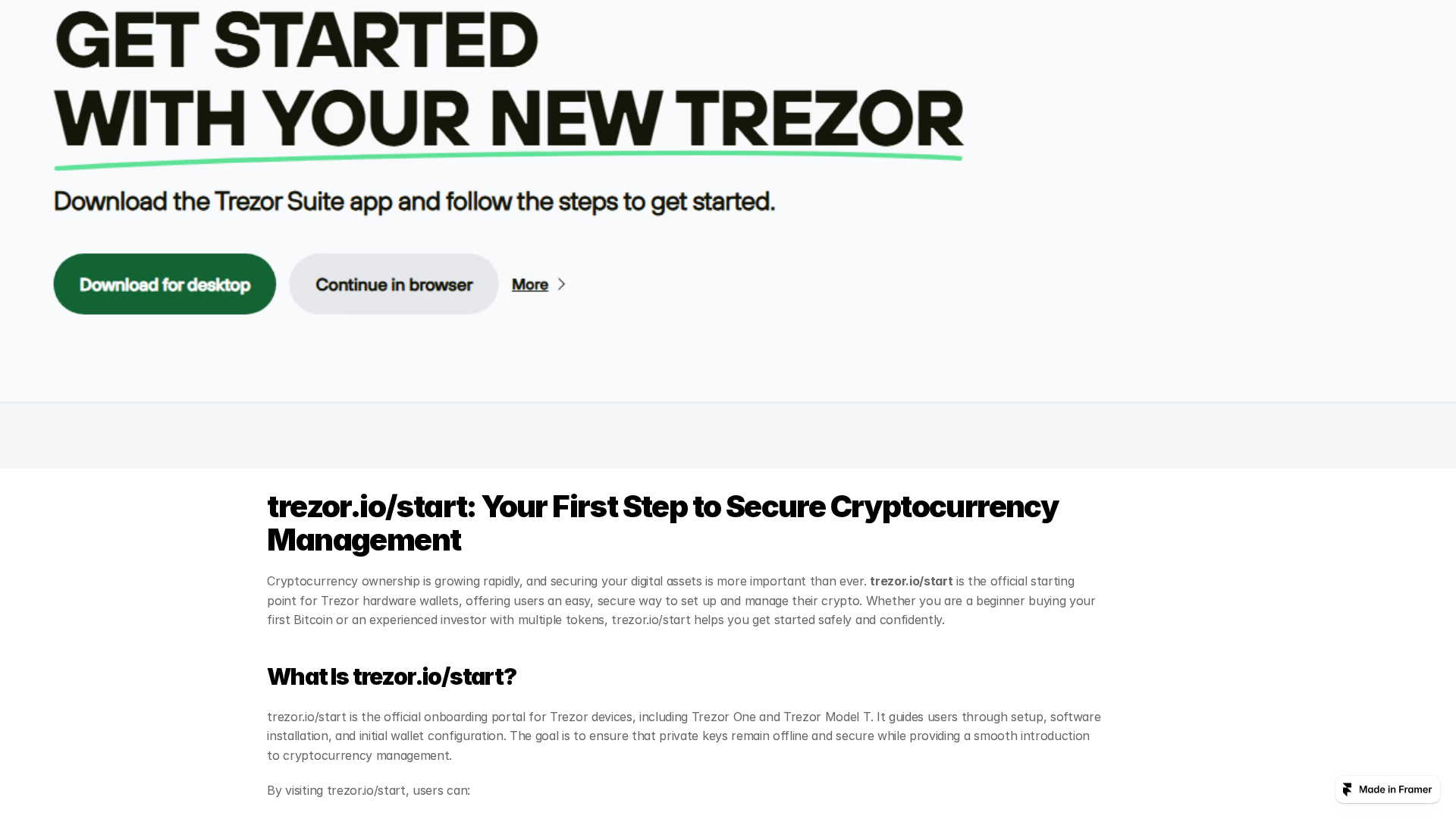 Screenshot of trezzr-strt.framer.media