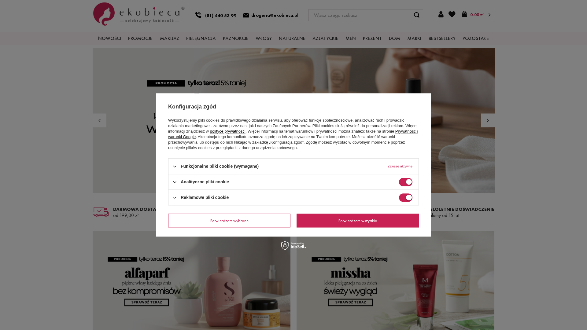 Screenshot of www.ekobieca.pl