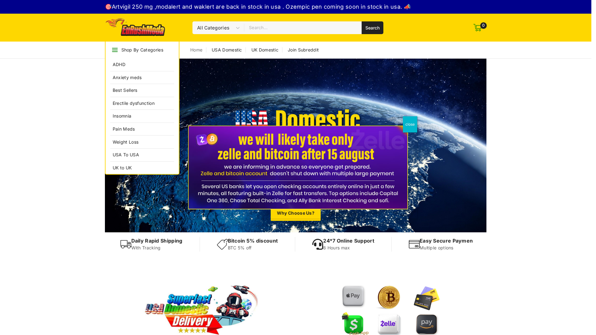Screenshot of eumodarush.com