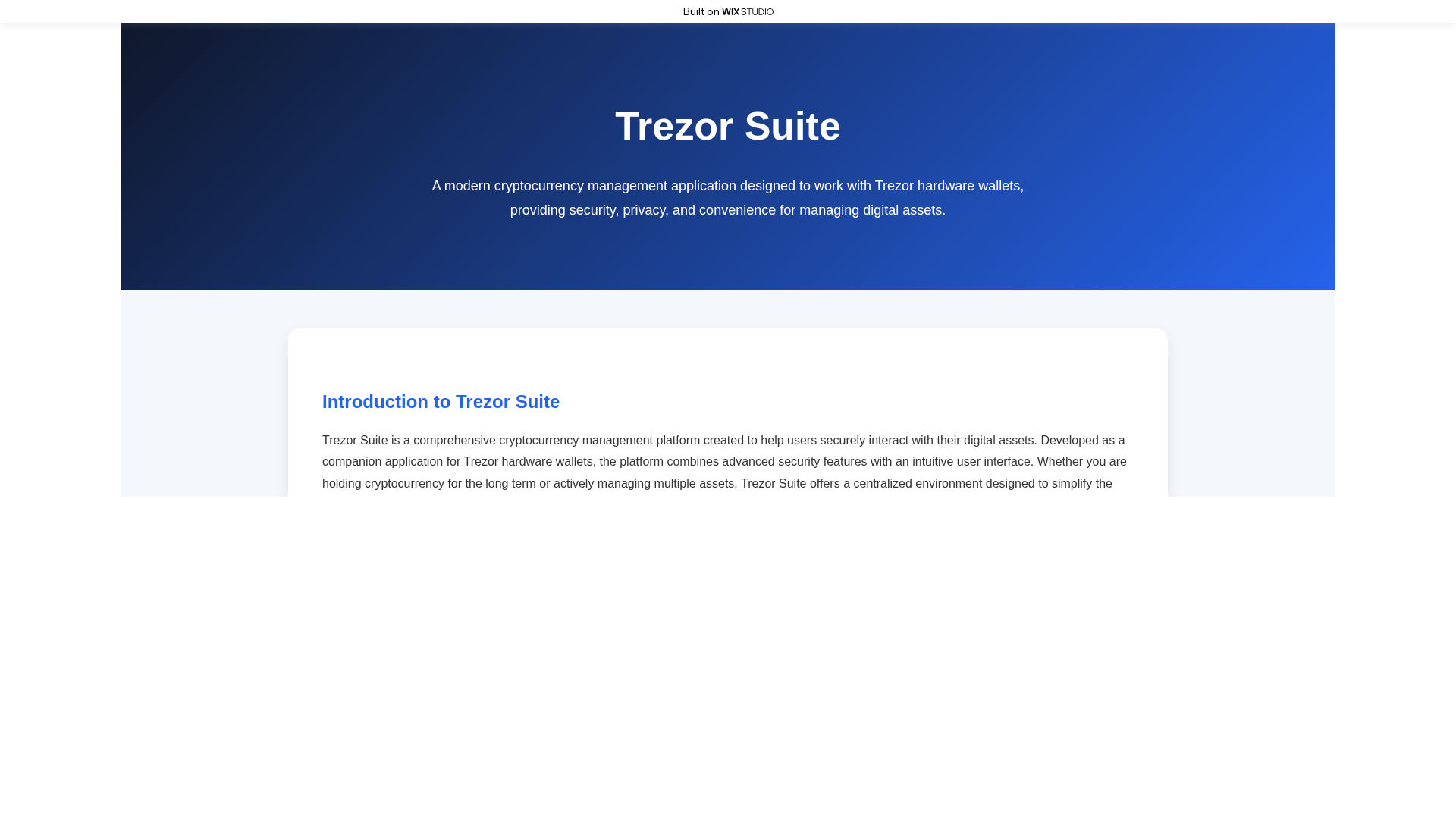 Screenshot of apps-trzrsuite.wixstudio.com
