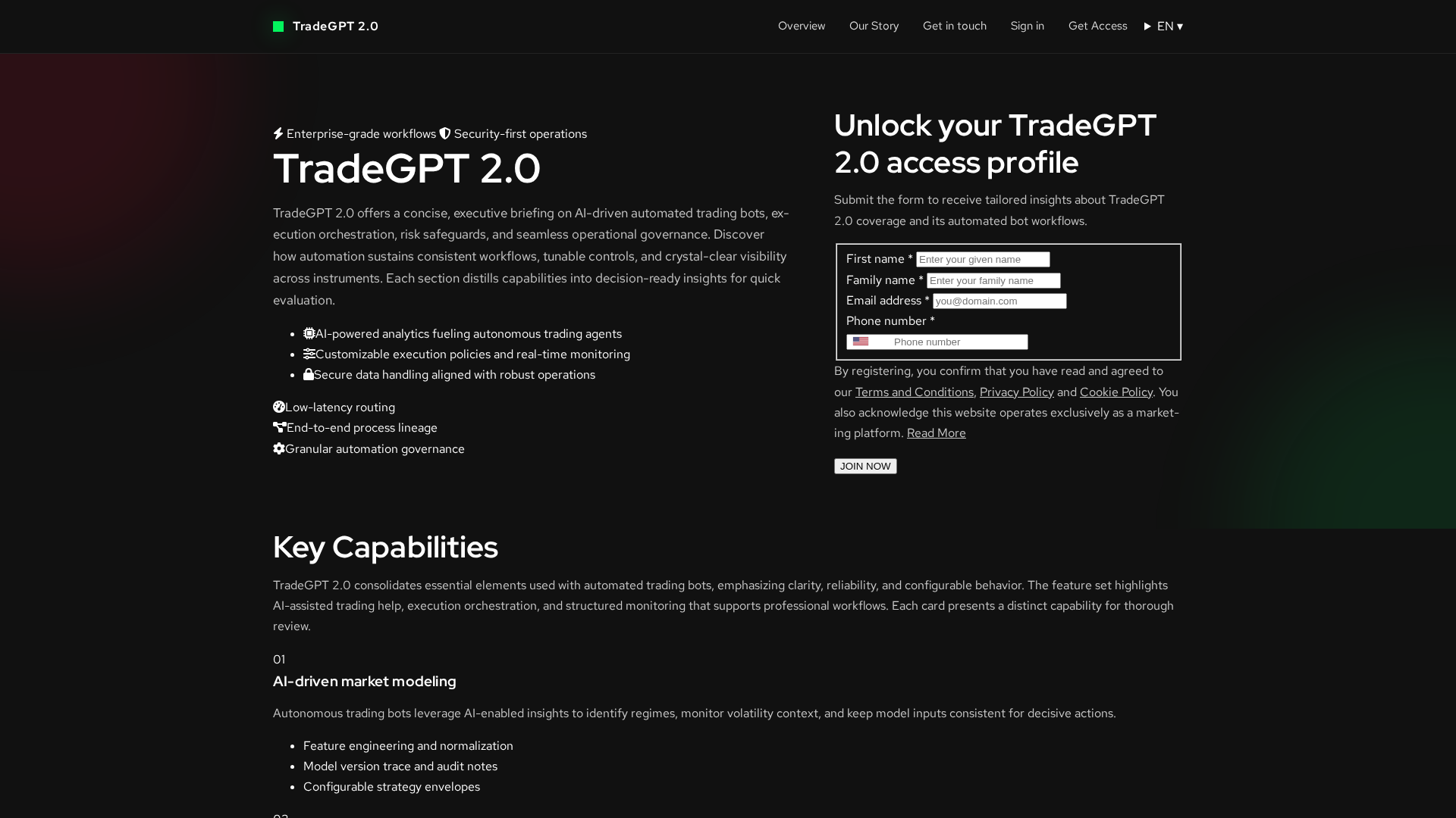 Screenshot of tradegpt2.com