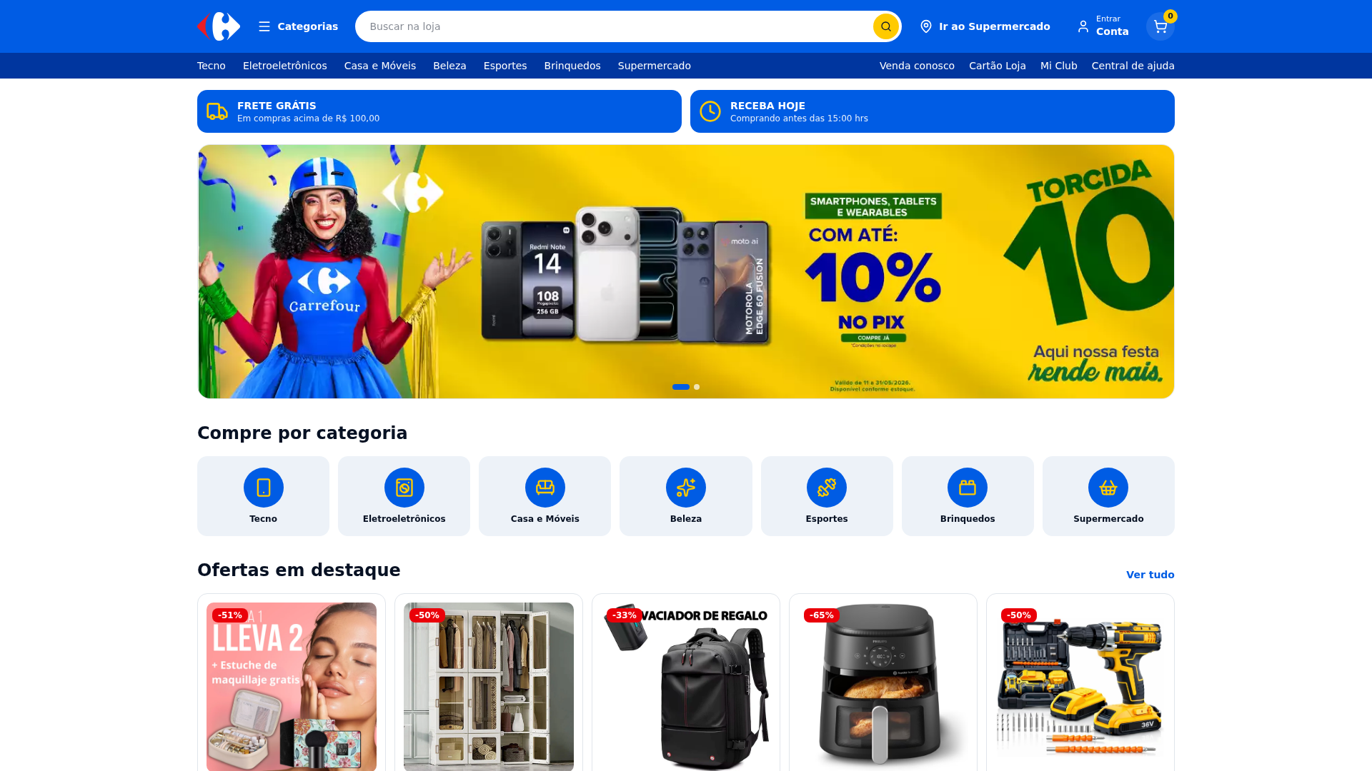 Screenshot of lojas.carefour.online