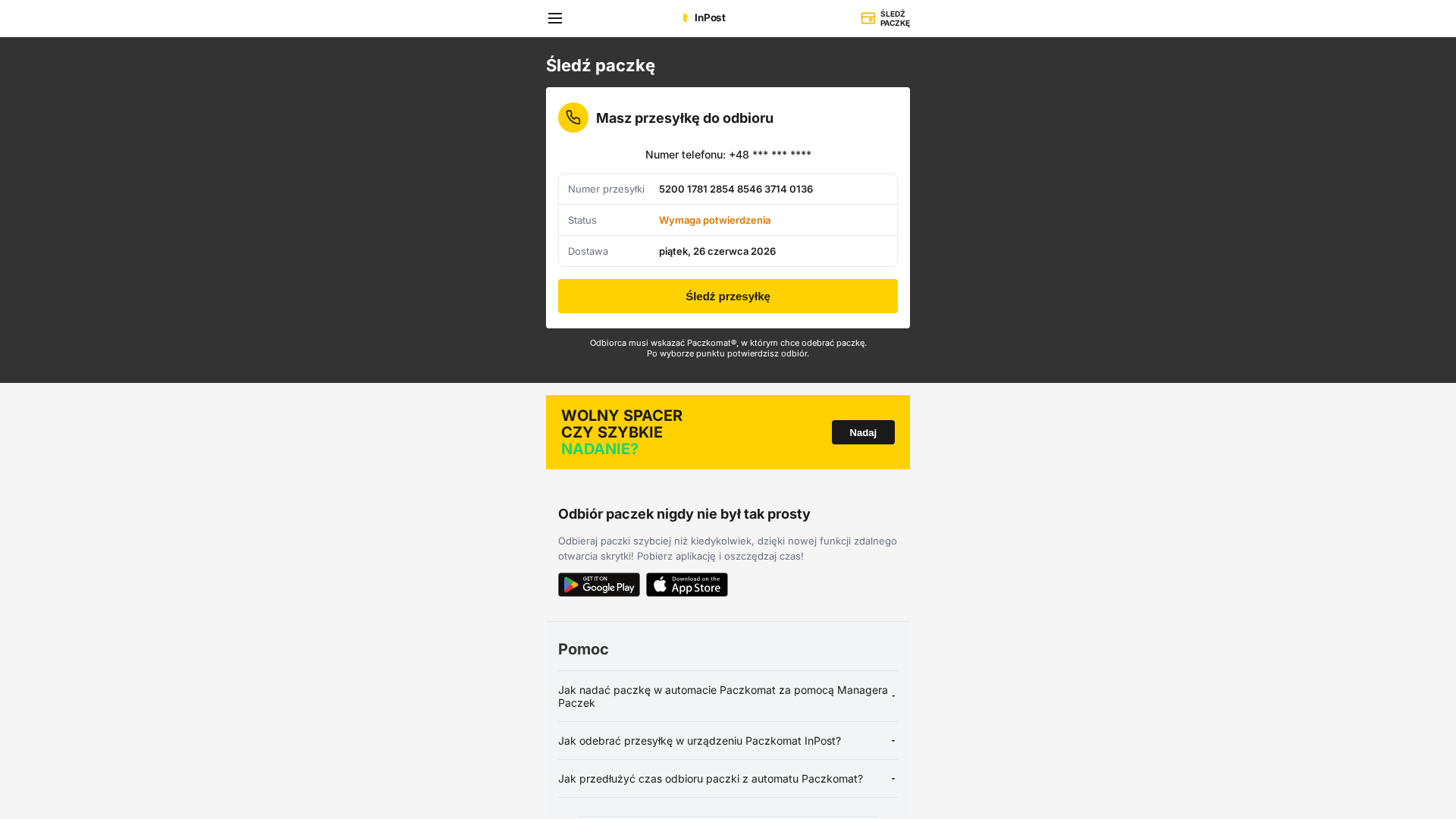Screenshot of inpostbox.xyz