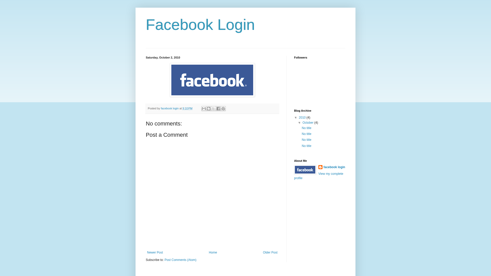 Screenshot of facebooklogin123.blogspot.com