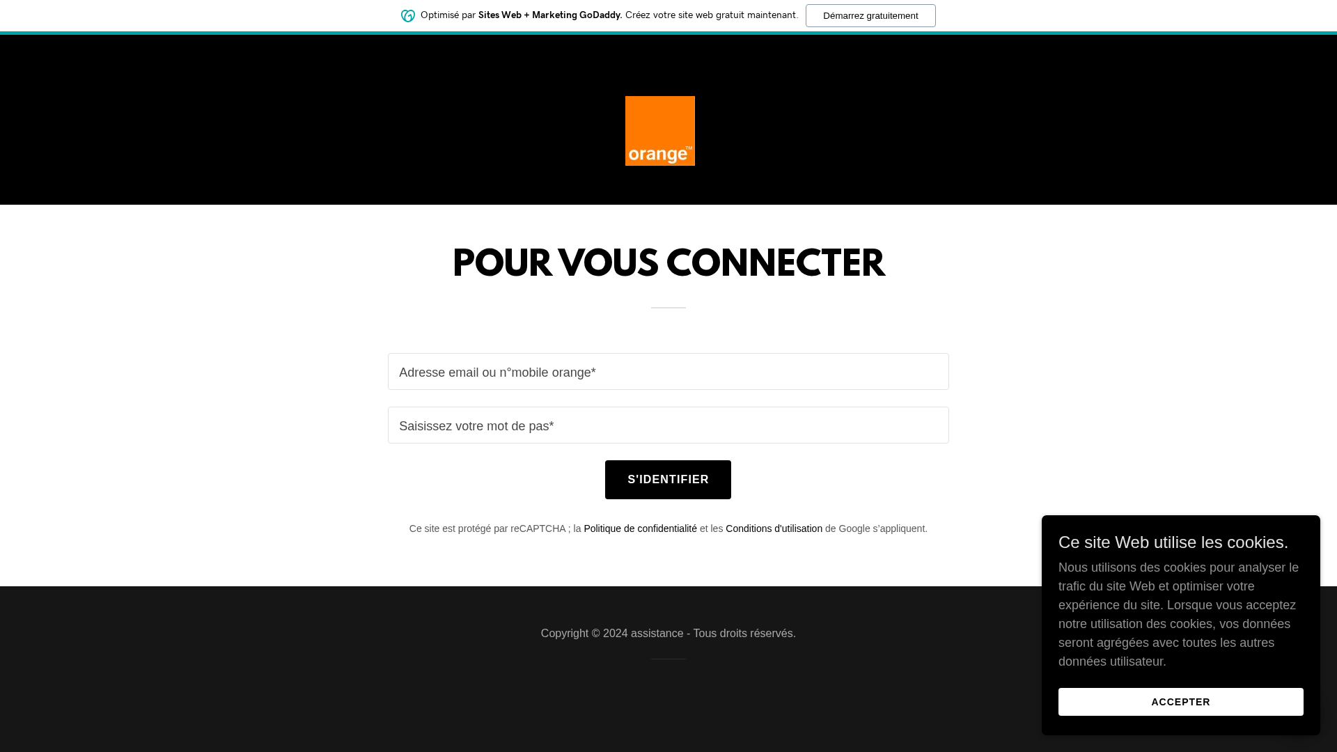 Screenshot of assistance4.godaddysites.com