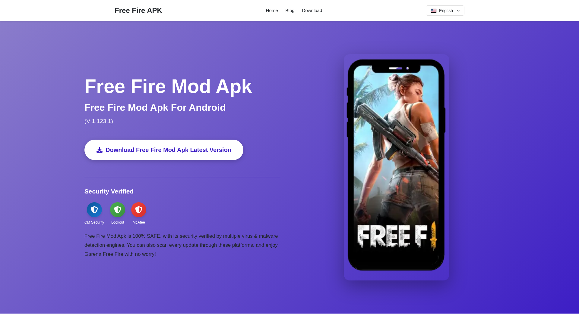 Screenshot of freefireapk.pk