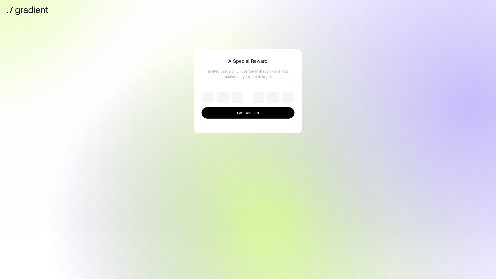 Screenshot of my.graidient.network