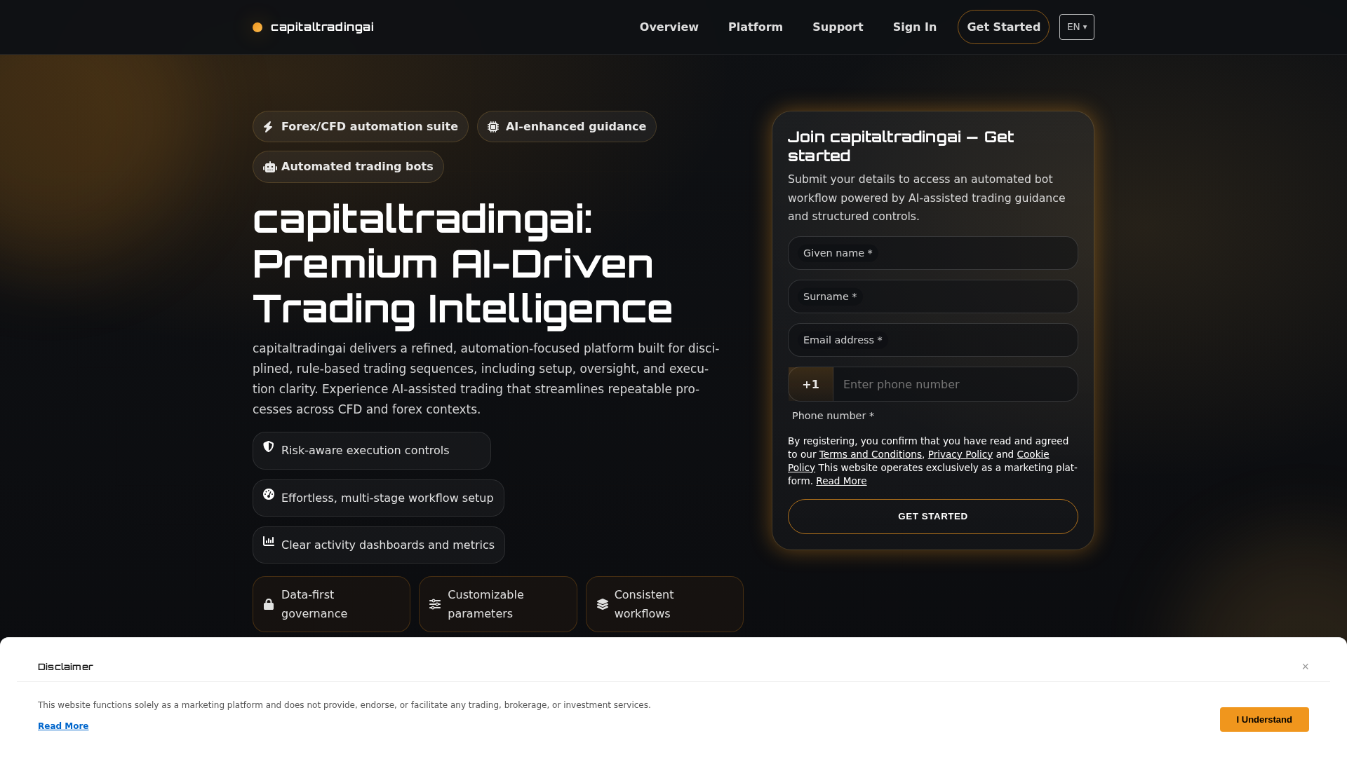 Screenshot of capitaltradingai.shop