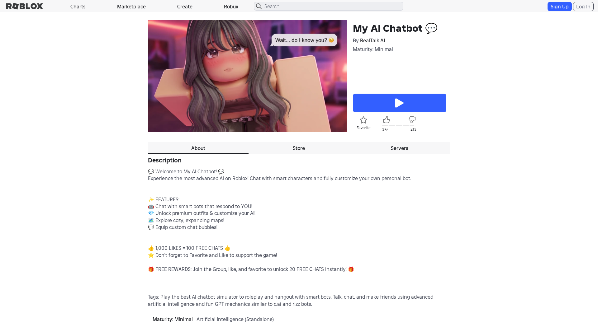 Screenshot of www.roblox.com.bi