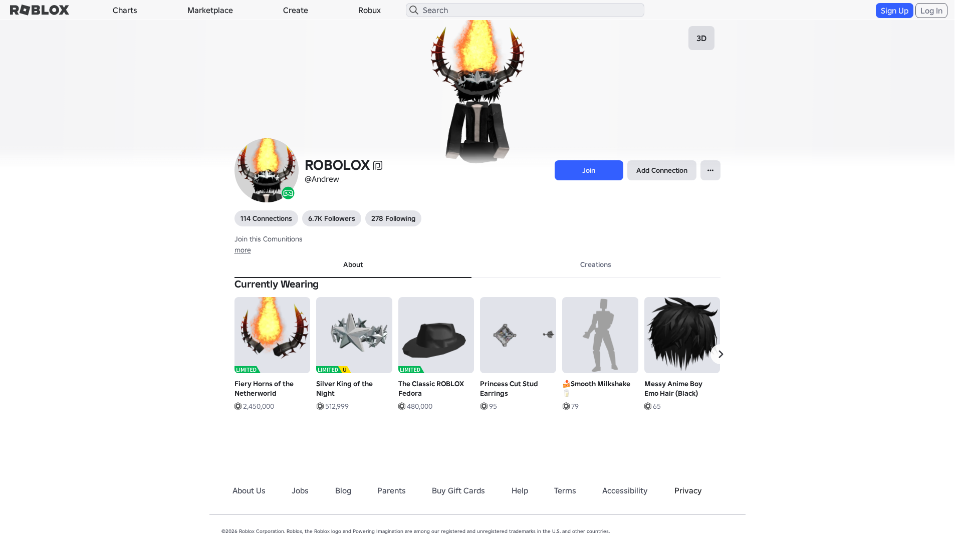 Screenshot of www.roblox.com.ml