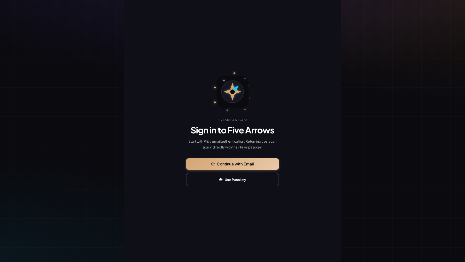 Screenshot of fivearrows.xyz
