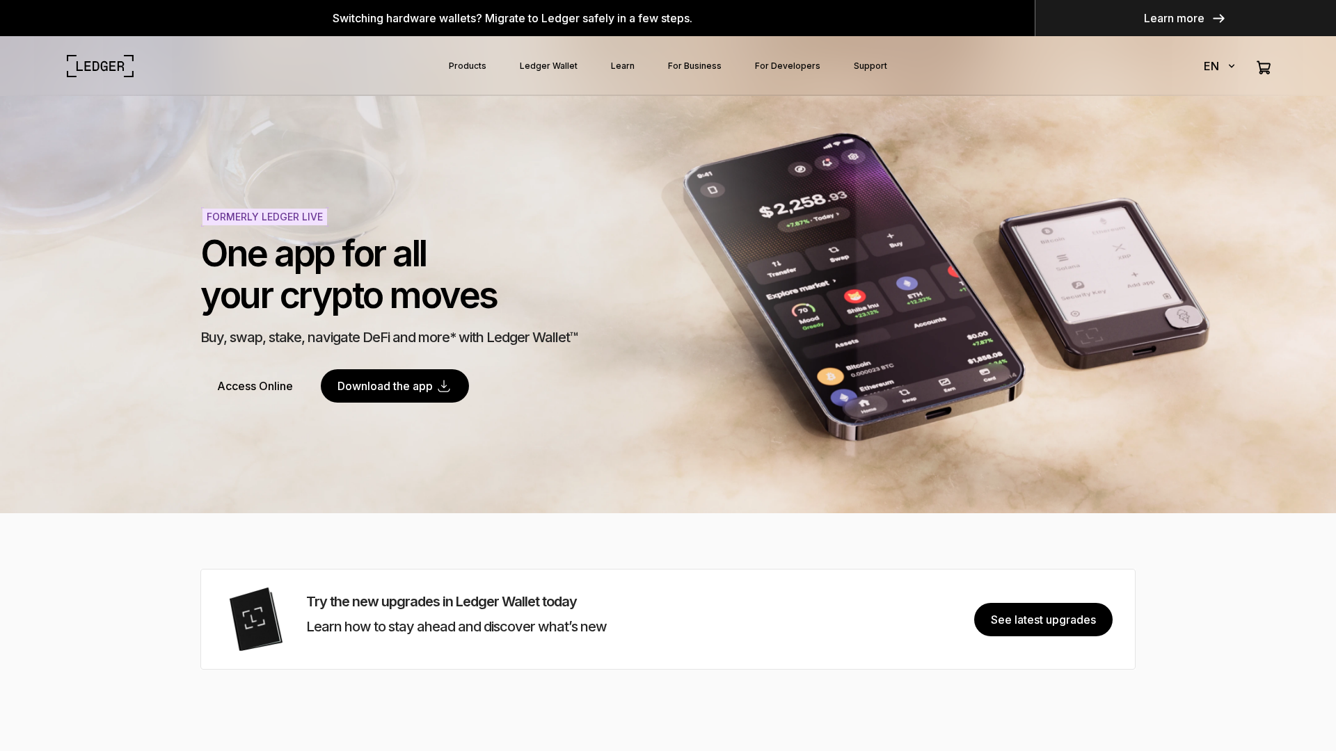 Screenshot of www-ledger-com-live-app.w3-live.com