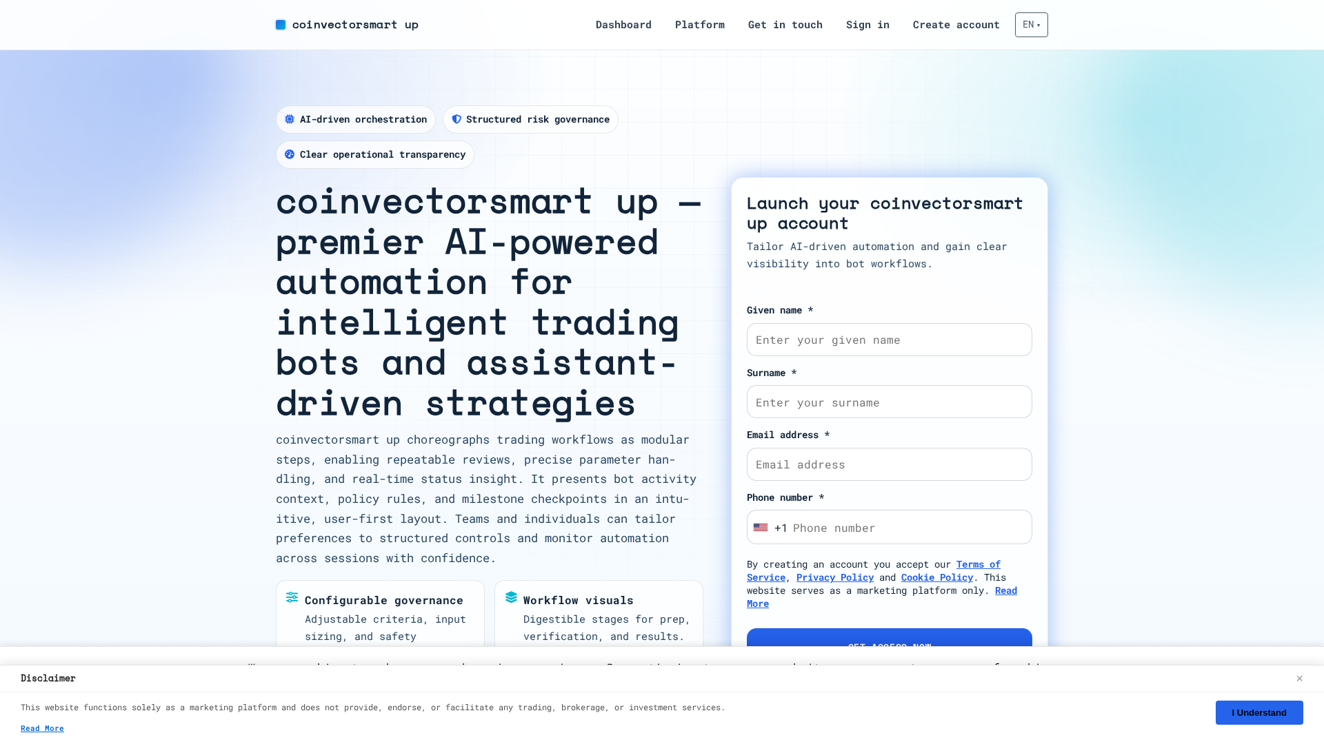 Screenshot of coinvectorsmartupsystem.com