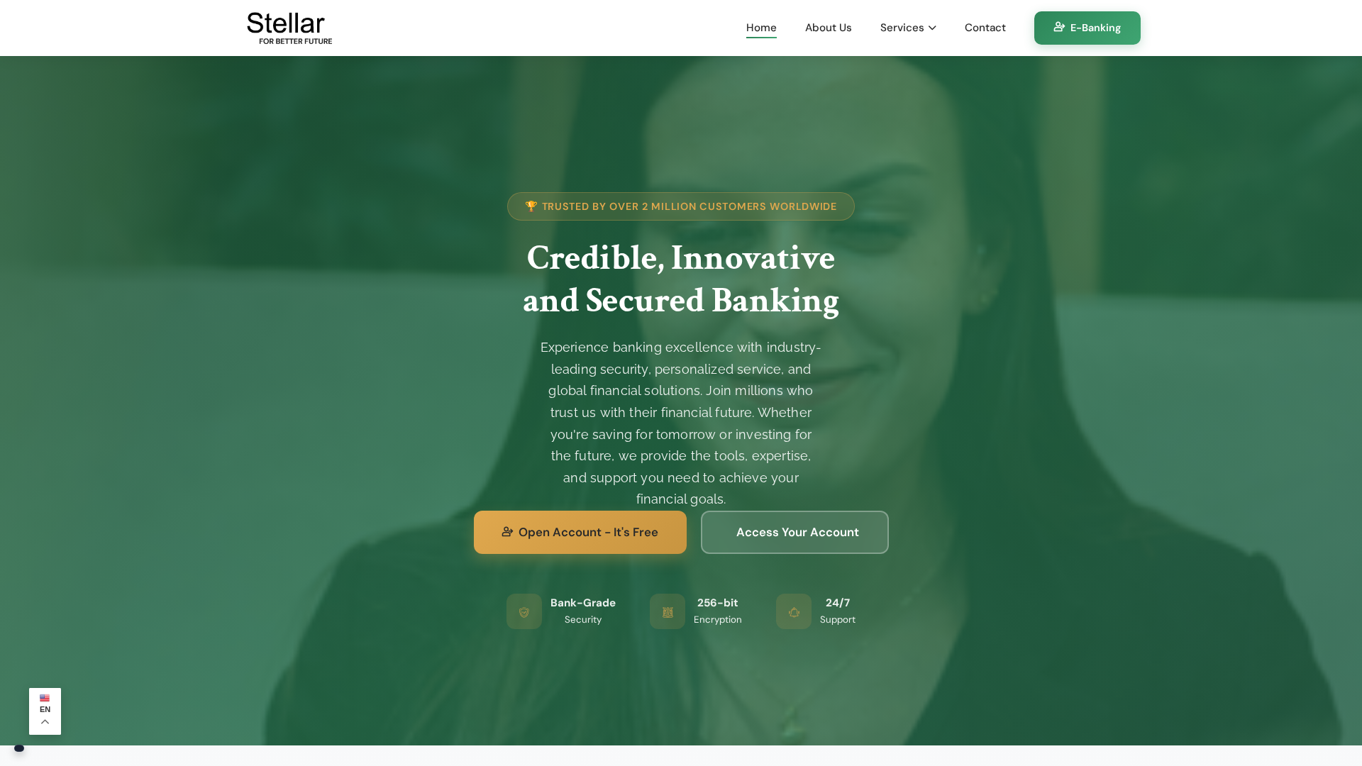 Screenshot of bank.stellerpay.ca