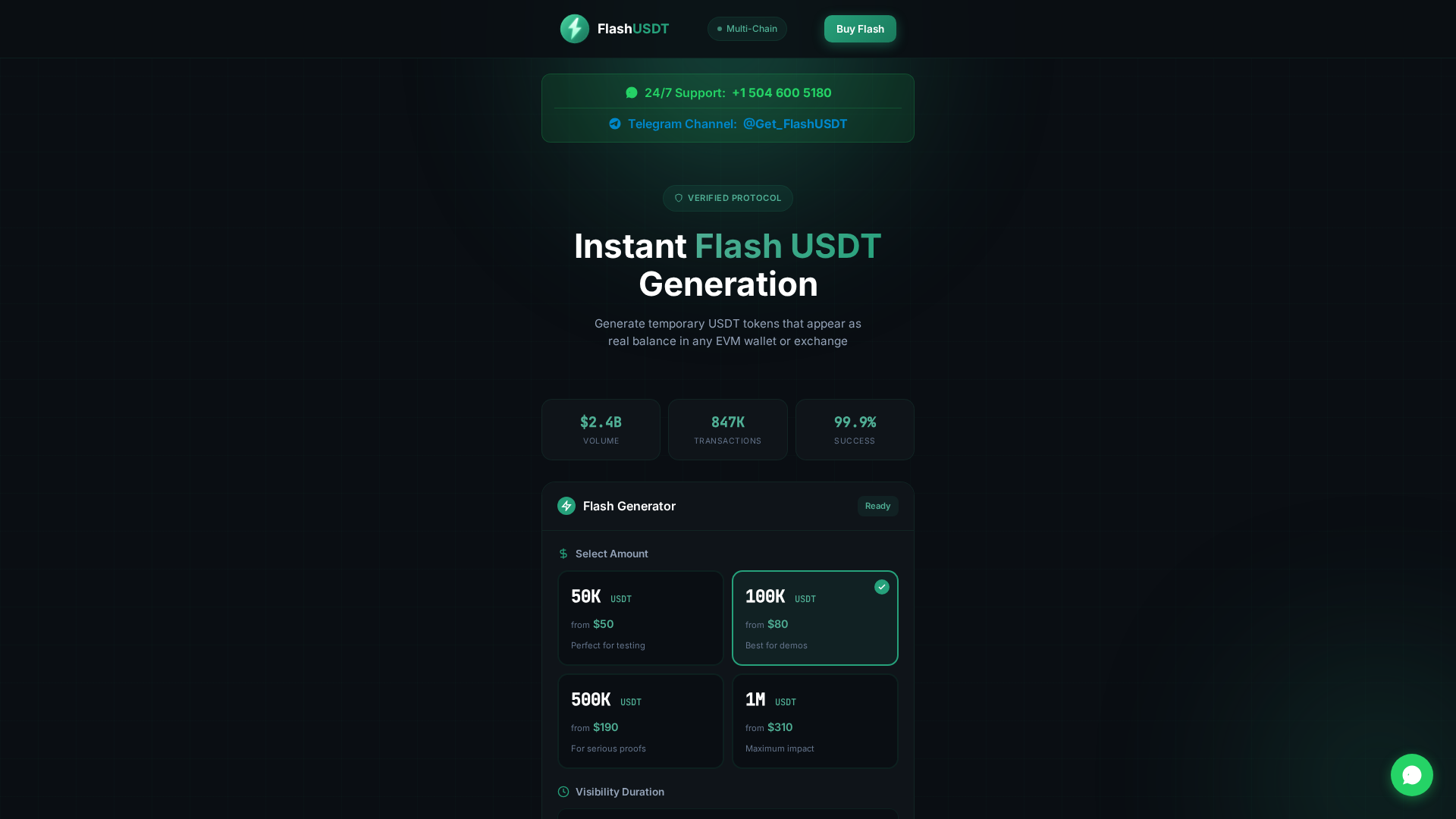 Screenshot of flash-usdt.in