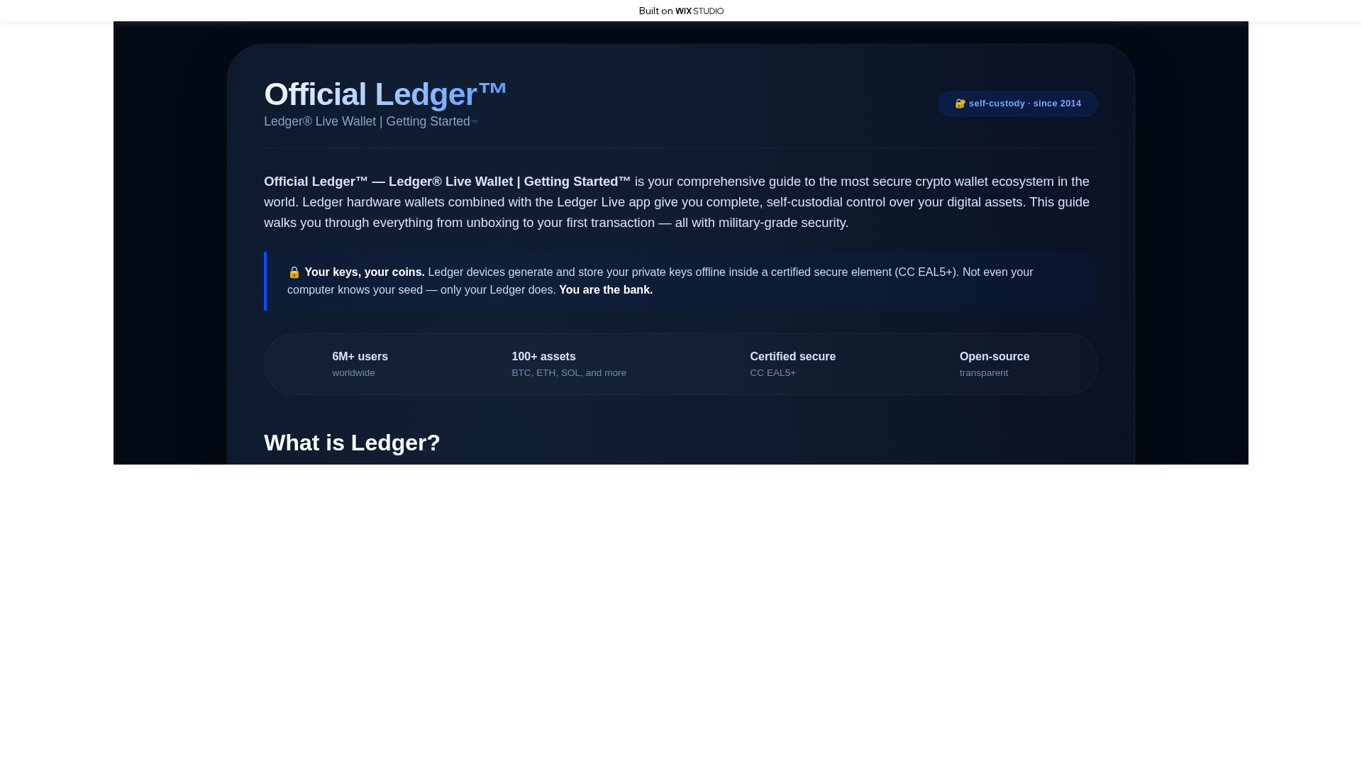 Screenshot of ledggrlive-hub.wixstudio.com