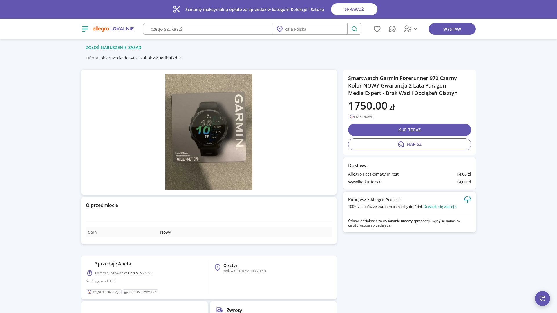 Screenshot of allegrolokalinie.pl-4892749284924.shop