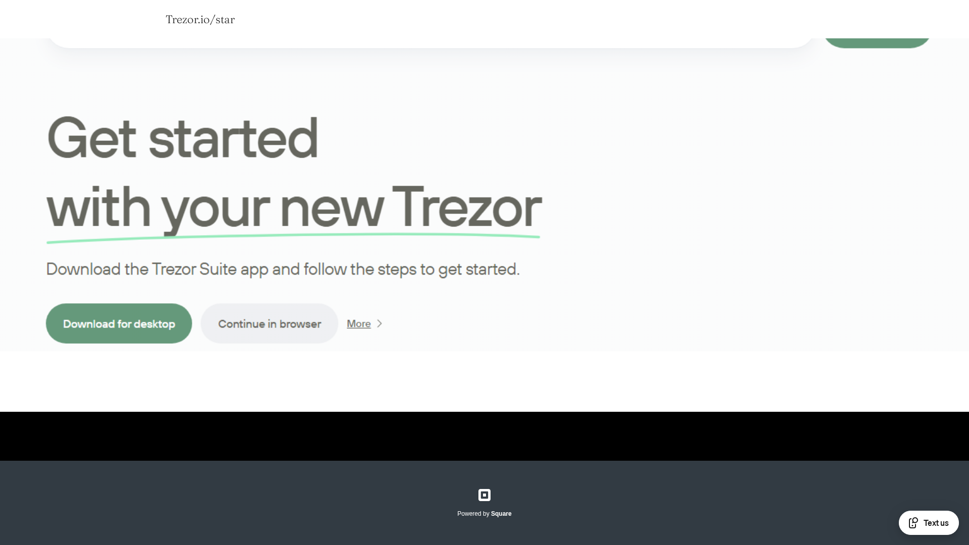 Screenshot of faq-trezor-io-start-en.square.site