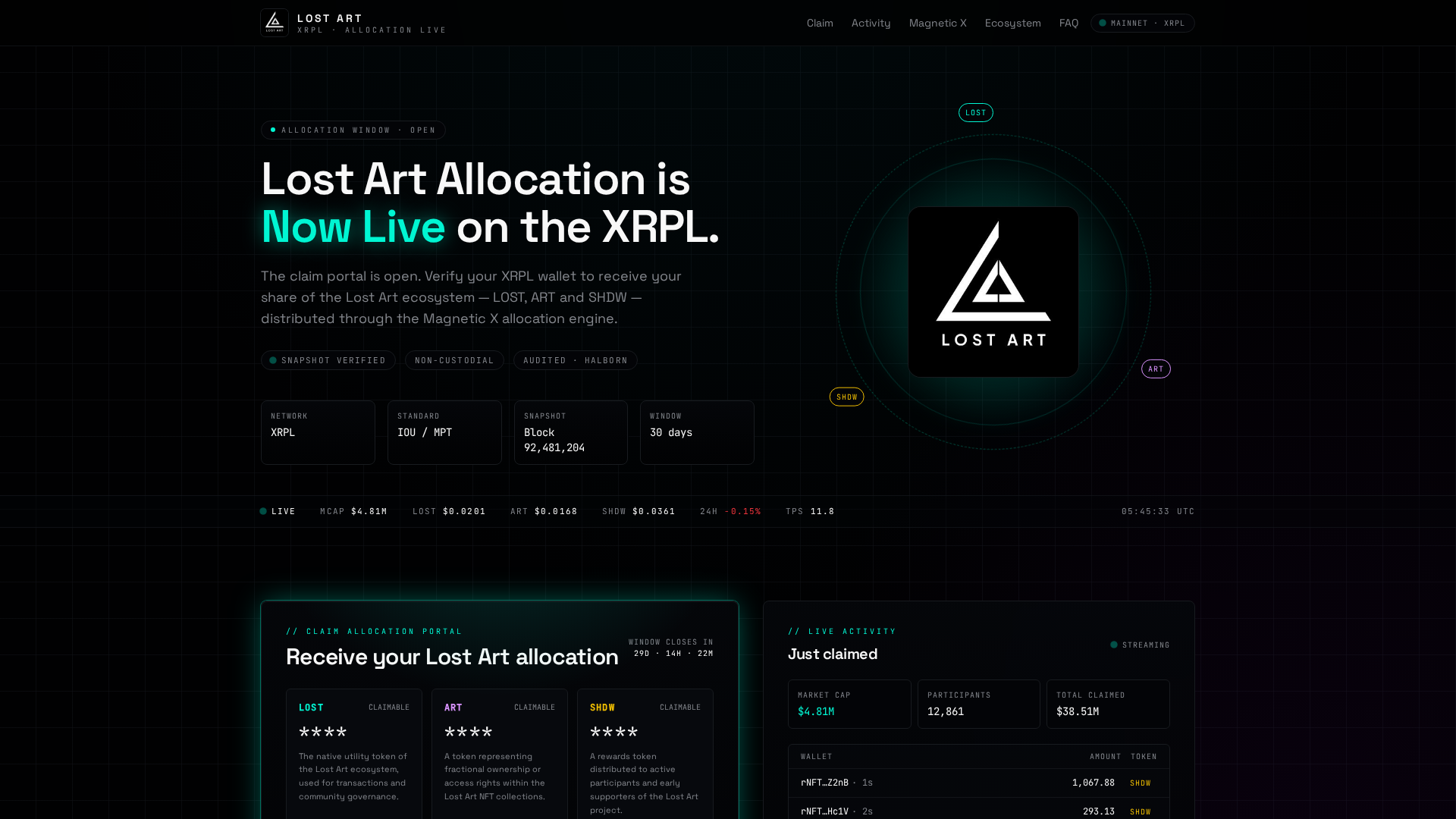 Screenshot of lostartlabs.info