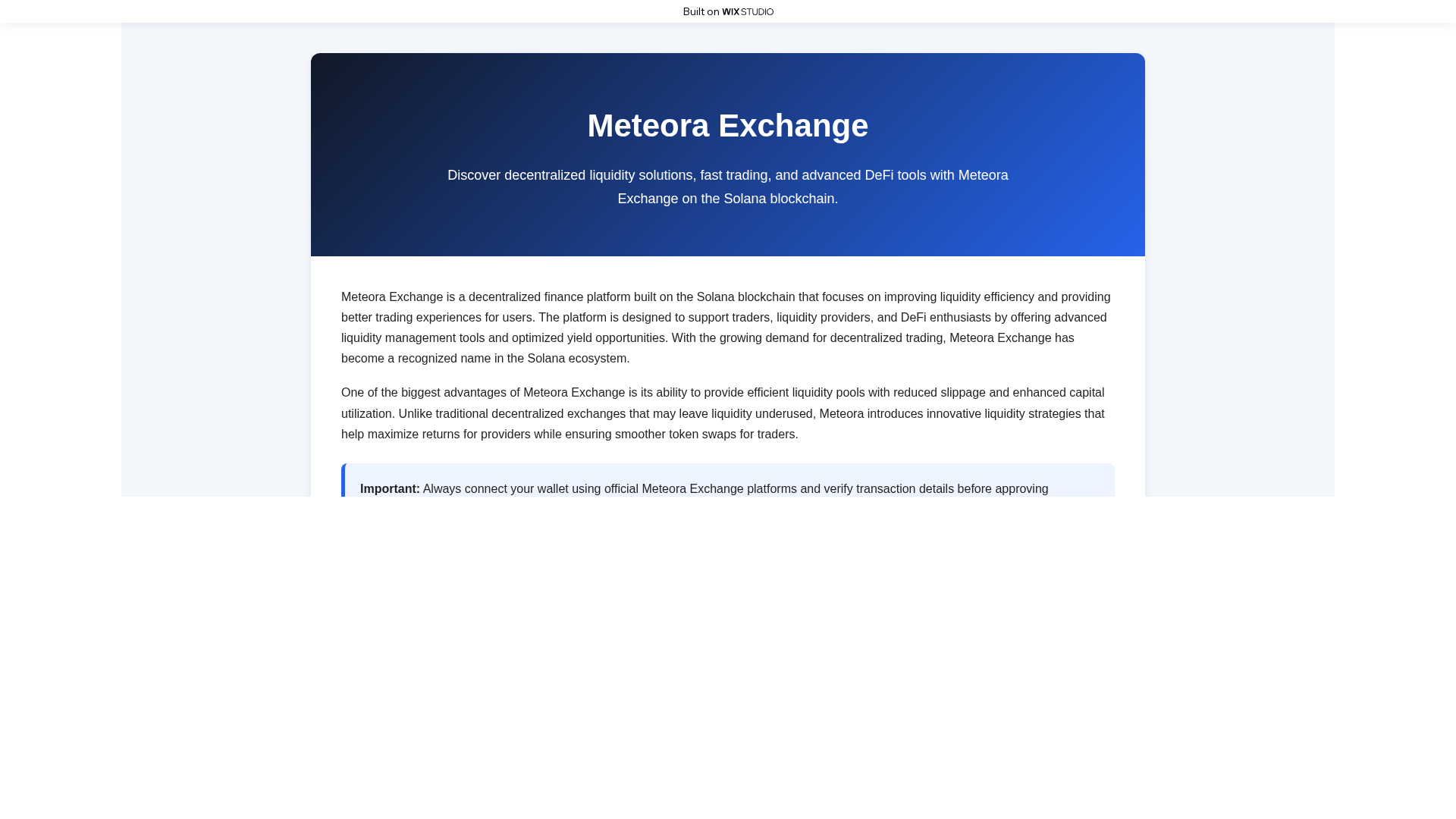 Screenshot of apps-meteoraex.wixstudio.com