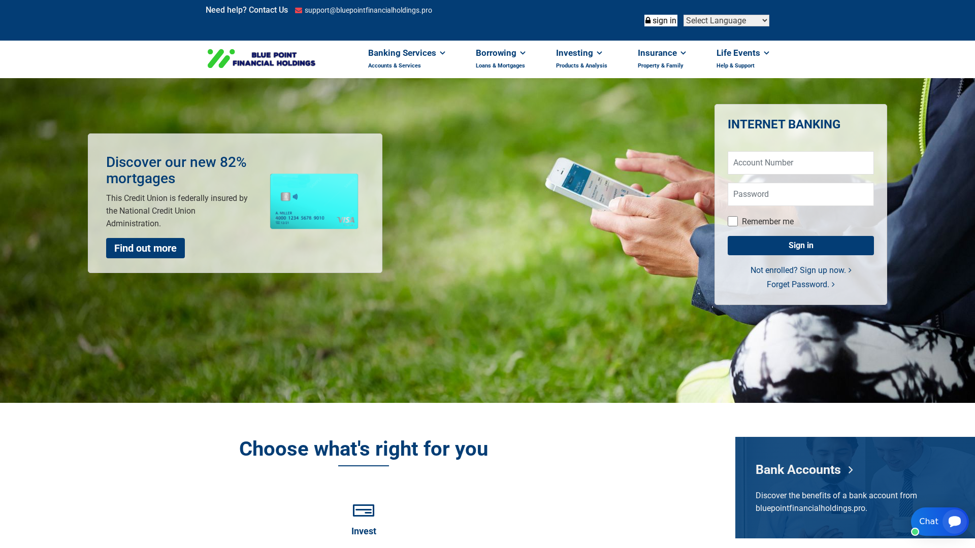 Screenshot of bluepointfinancialholding.pro