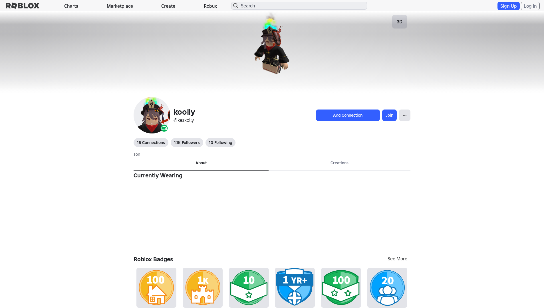 Screenshot of www.roblox.com.kz