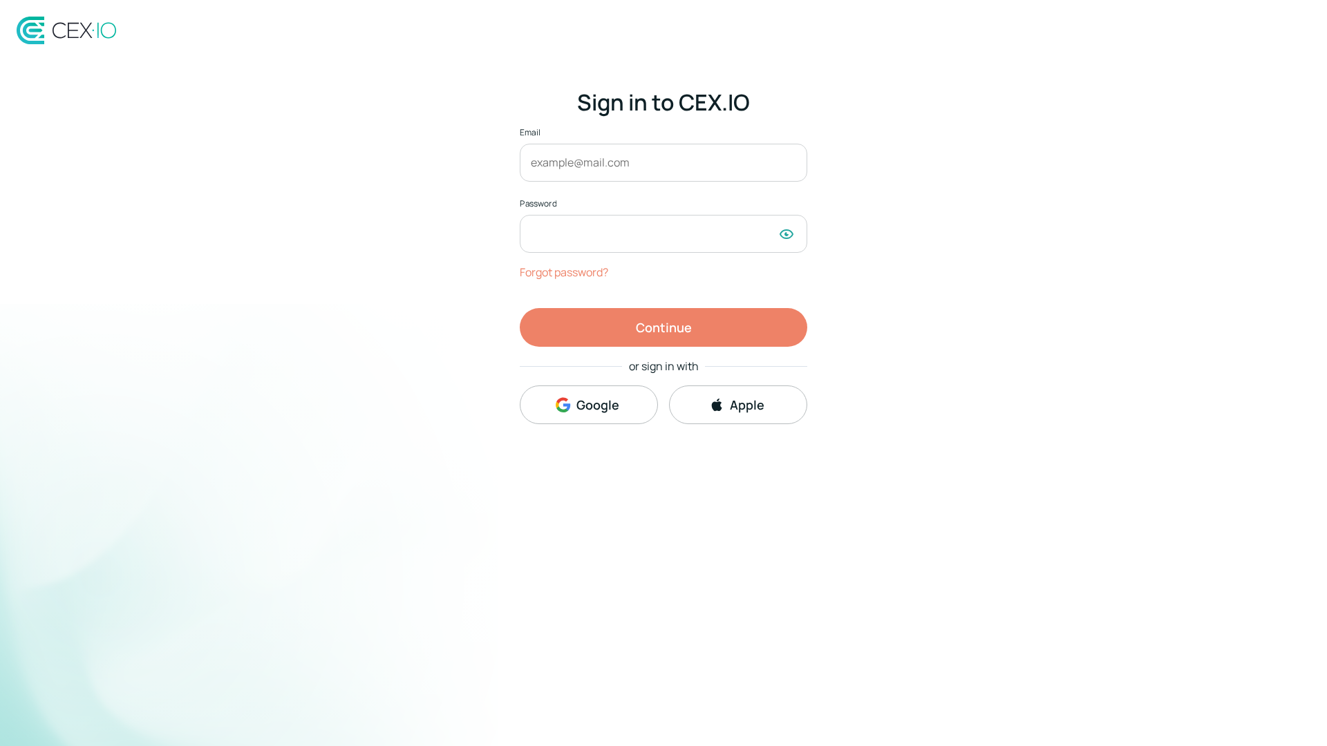 Screenshot of cex-io-login.com