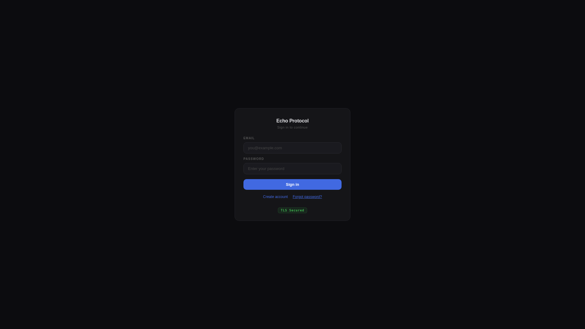 Screenshot of echop.app