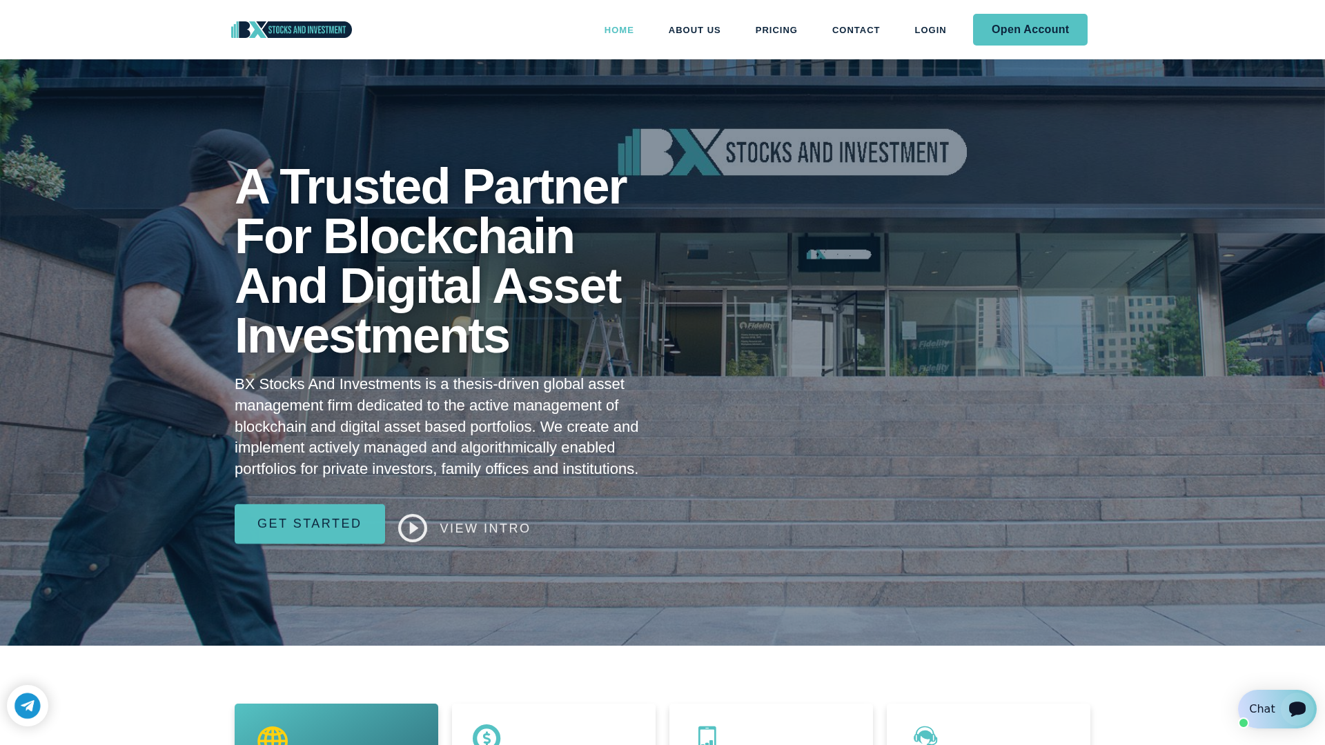 Screenshot of bxstocks.com