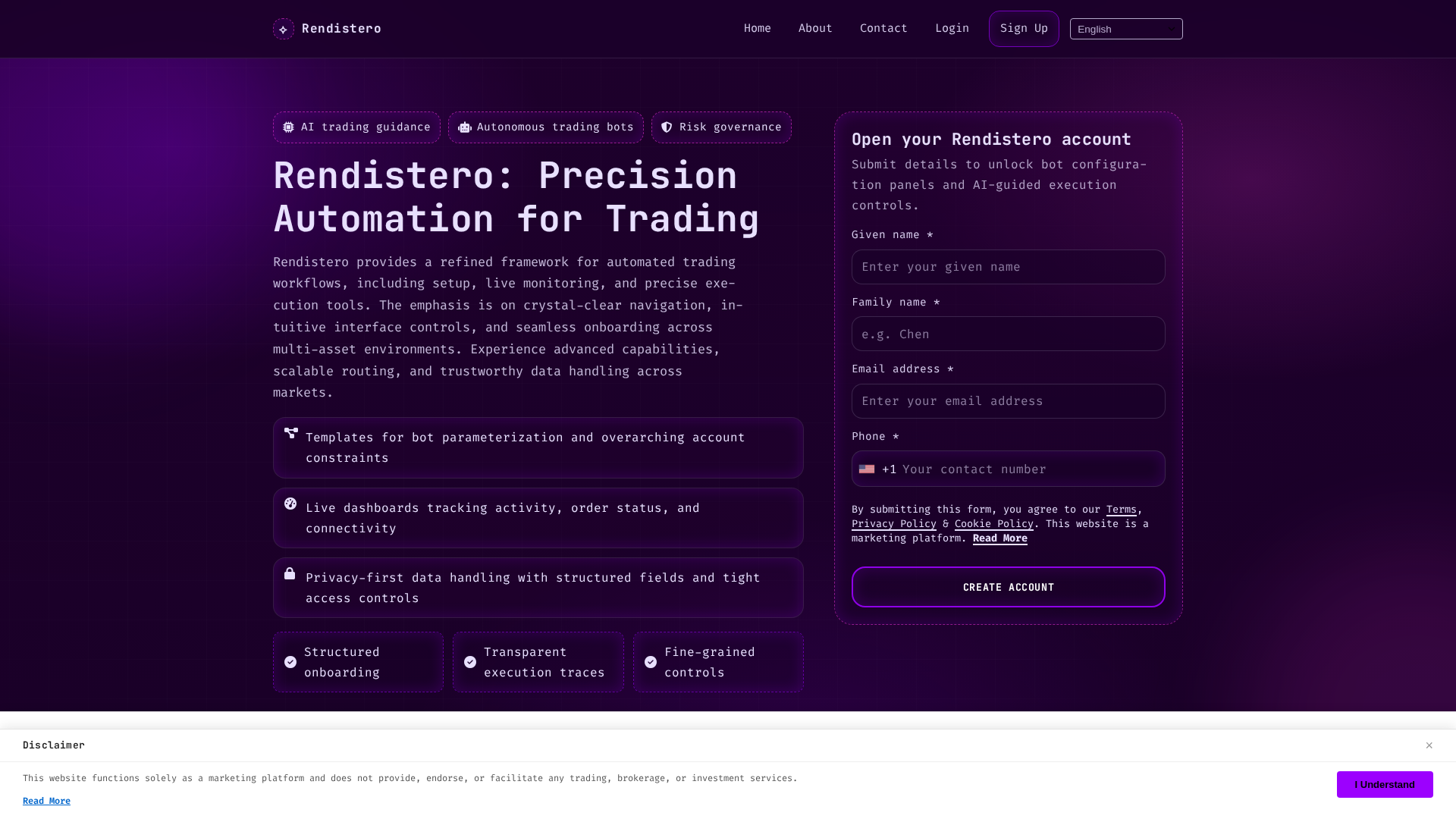 Screenshot of rendistero.pro