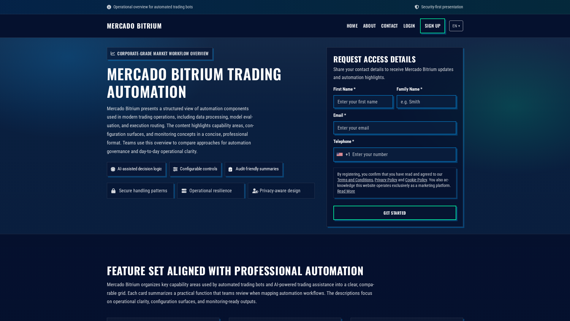 Screenshot of mercadobitriumsoft.com