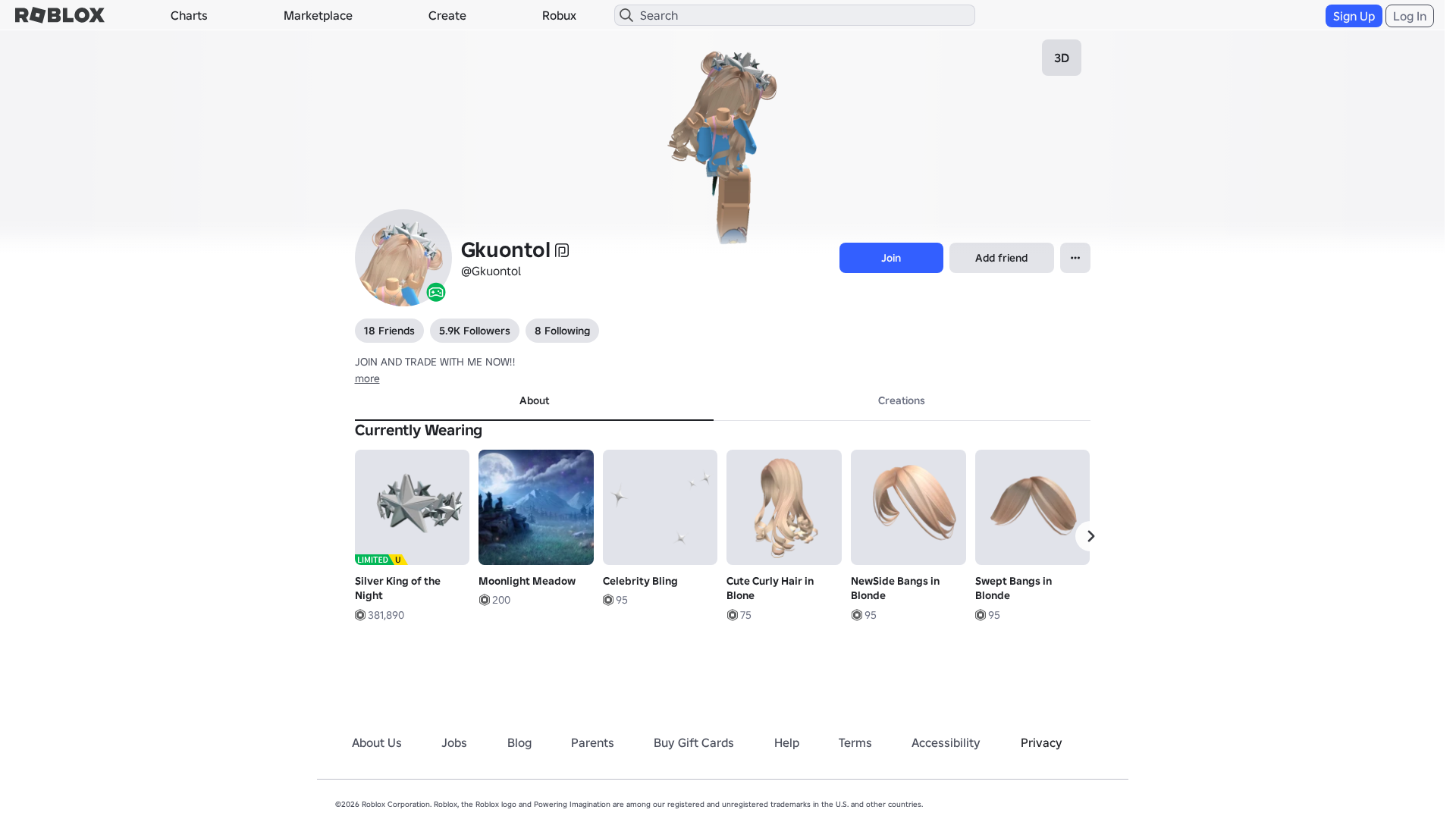 Screenshot of roblox.com.am