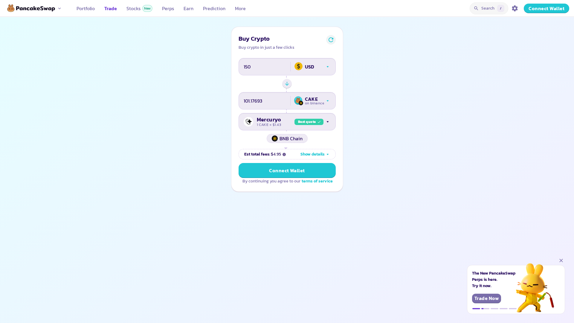 Screenshot of pcswap.dev
